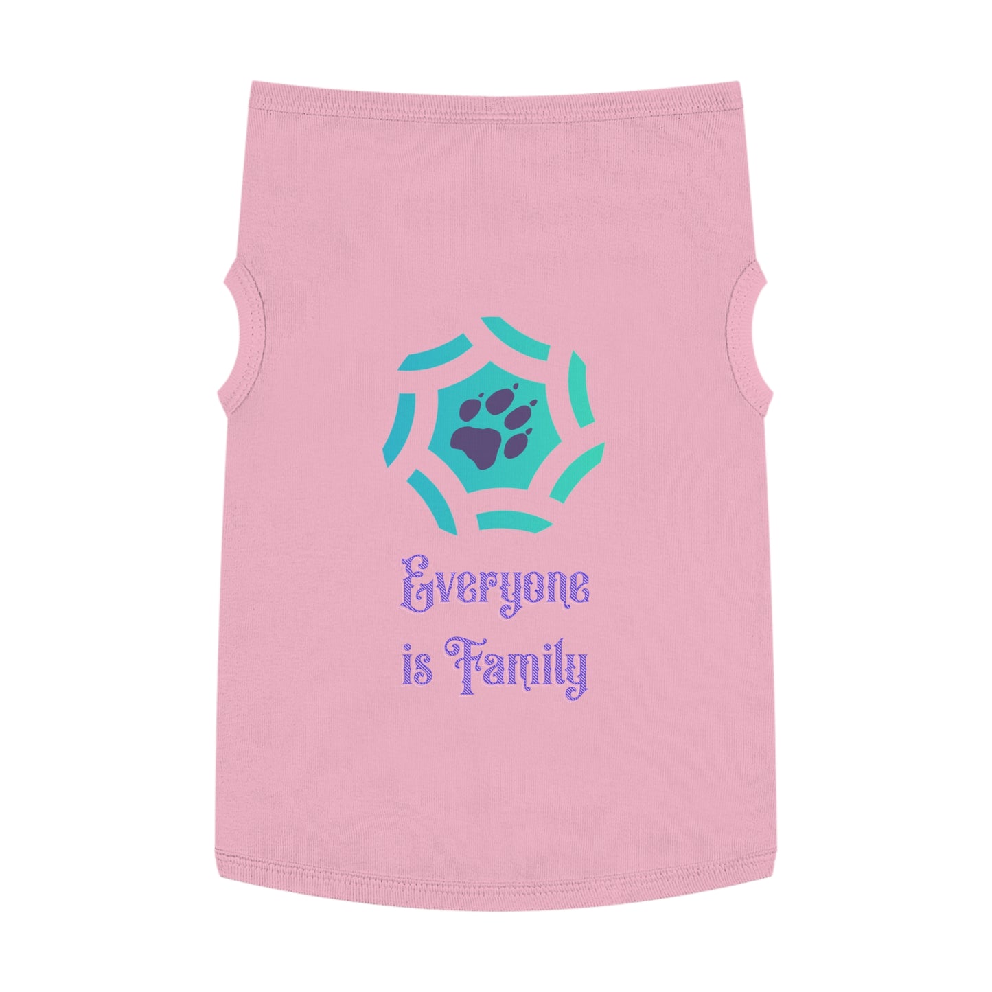 Cute Pet Tank Top - Everyone is Family Design | Dog Shirt, Cat Apparel, Pet Gift, Family Pet Look, Summer Wear