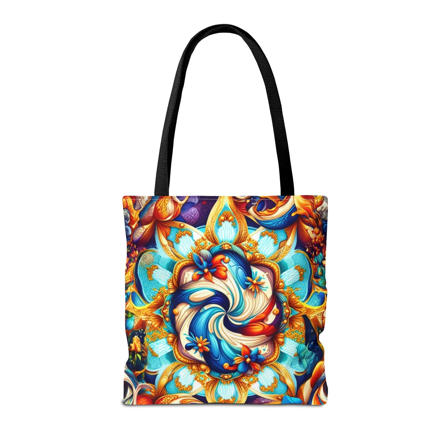 Vibrant Floral Tote Bag – Stylish Reusable Shopping Bag, Boho Beach Tote, Eco-Friendly Gift, Art-Inspired Carry-All