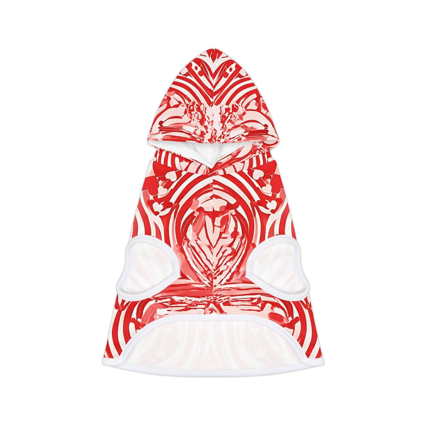 Stylish Pet Hoodie for Your Best Friend, Valentine's Gift, Cute Pet Clothing, Cozy Dog Sweater, Red Heart Design