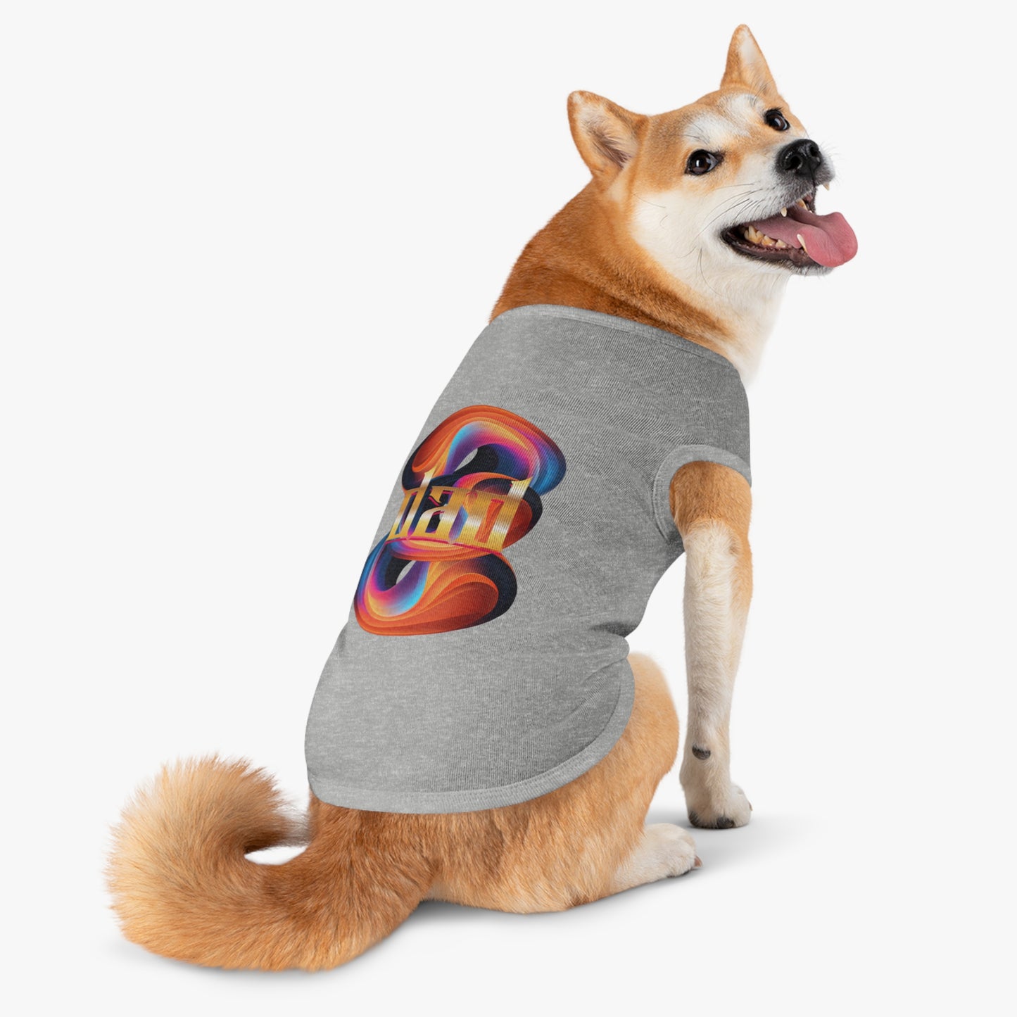 Vibrant Pet Tank Top with Colorful Design, Funny Pet Shirt, Dog Apparel, Cat Clothing, Pet Fashion, Summer Wear