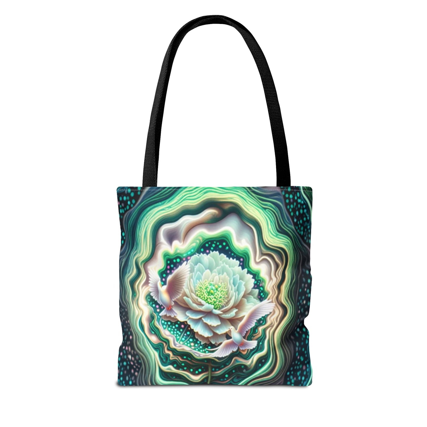Floral Pattern Tote Bag, Eco-Friendly Shopping Bag, Art Tote, Gift for Mom, Beach Bag, Boho Flower Bag