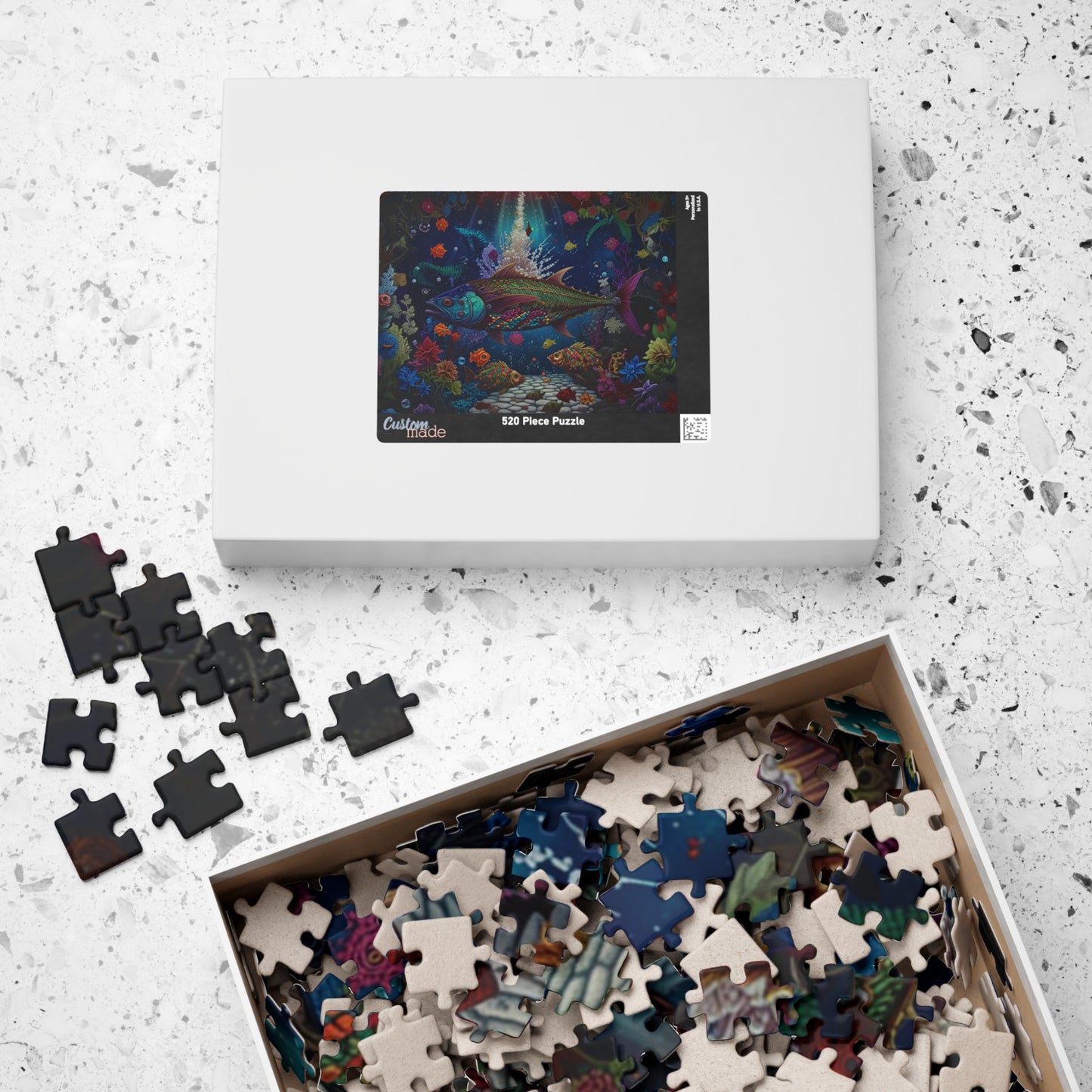 Underwater Wonderland Puzzle - Relaxing Ocean Scene, Mindful Activity, Family Game, Gift for Ocean Lovers, Home Decor