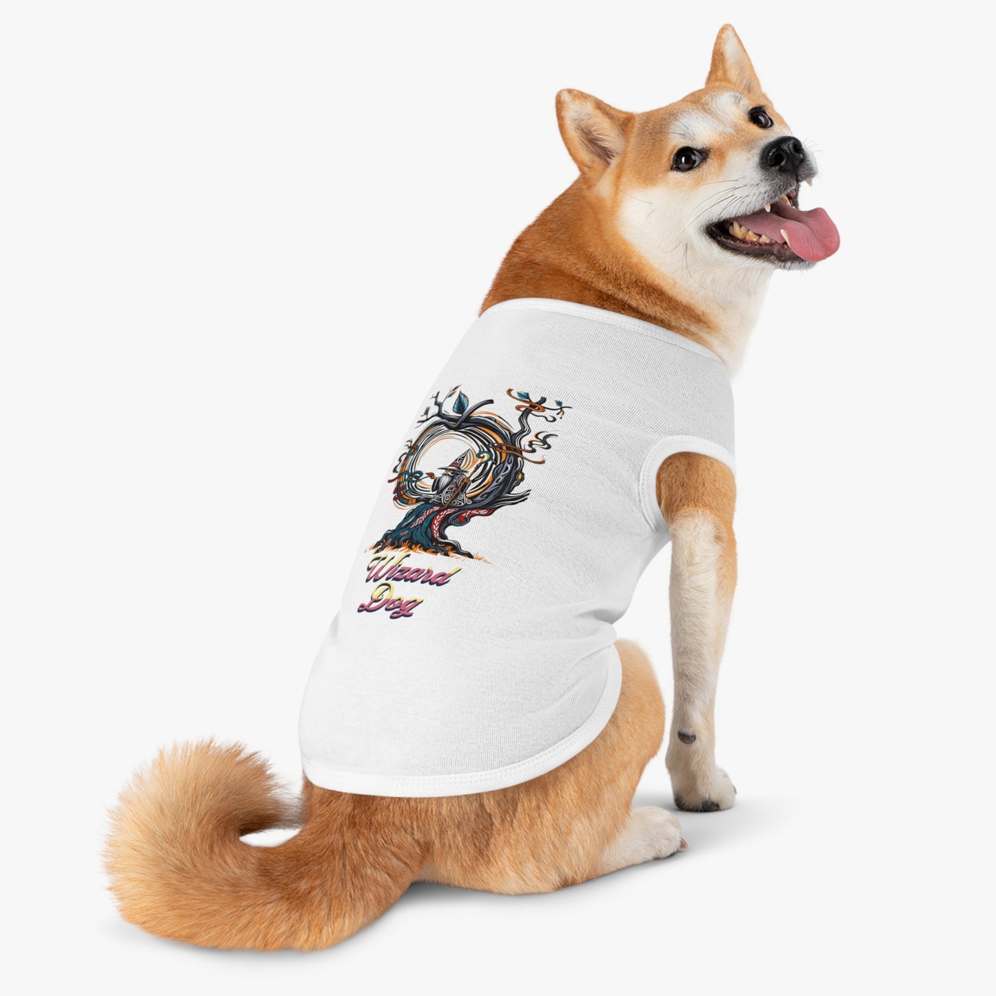 Wizard Dog Pet Tank Top, Cute Dog Shirt, Pet Apparel, Adorable Pet Gift, Dog Lover Gift, Halloween Dog Costume