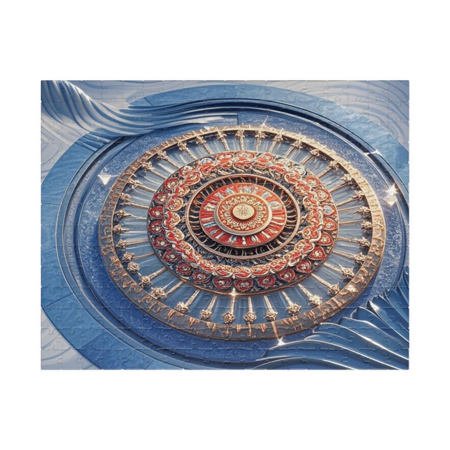 Intricate Mandala Puzzle - Mindful Fun, Home Decor, Gift for Puzzle Lovers, Family Activity, Meditation Aid