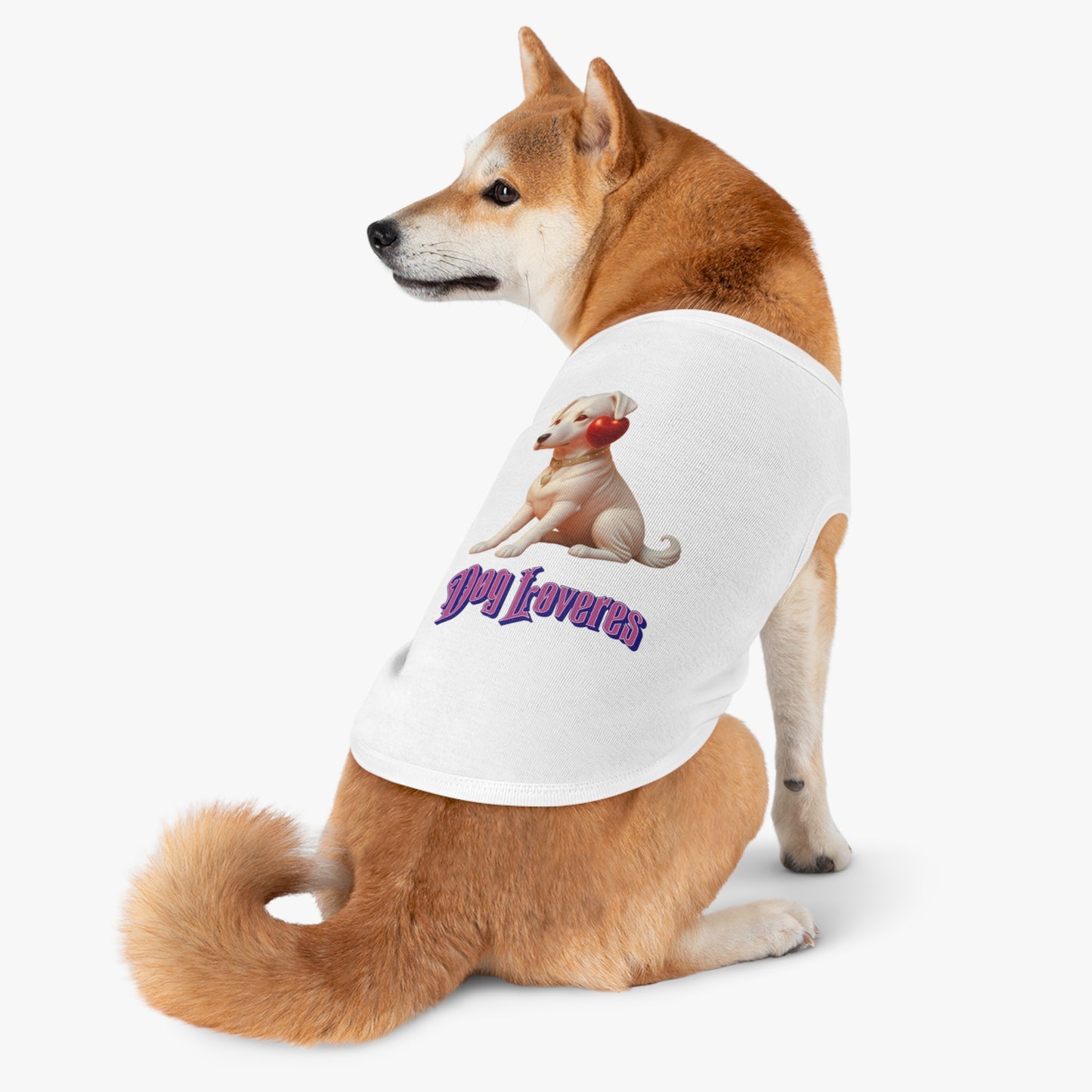 Cute Pet Tank Top for Dog Lovers, Dog Apparel, Valentine's Day Gift, Puppy Fashion, Pet Outfit, Dog Tank