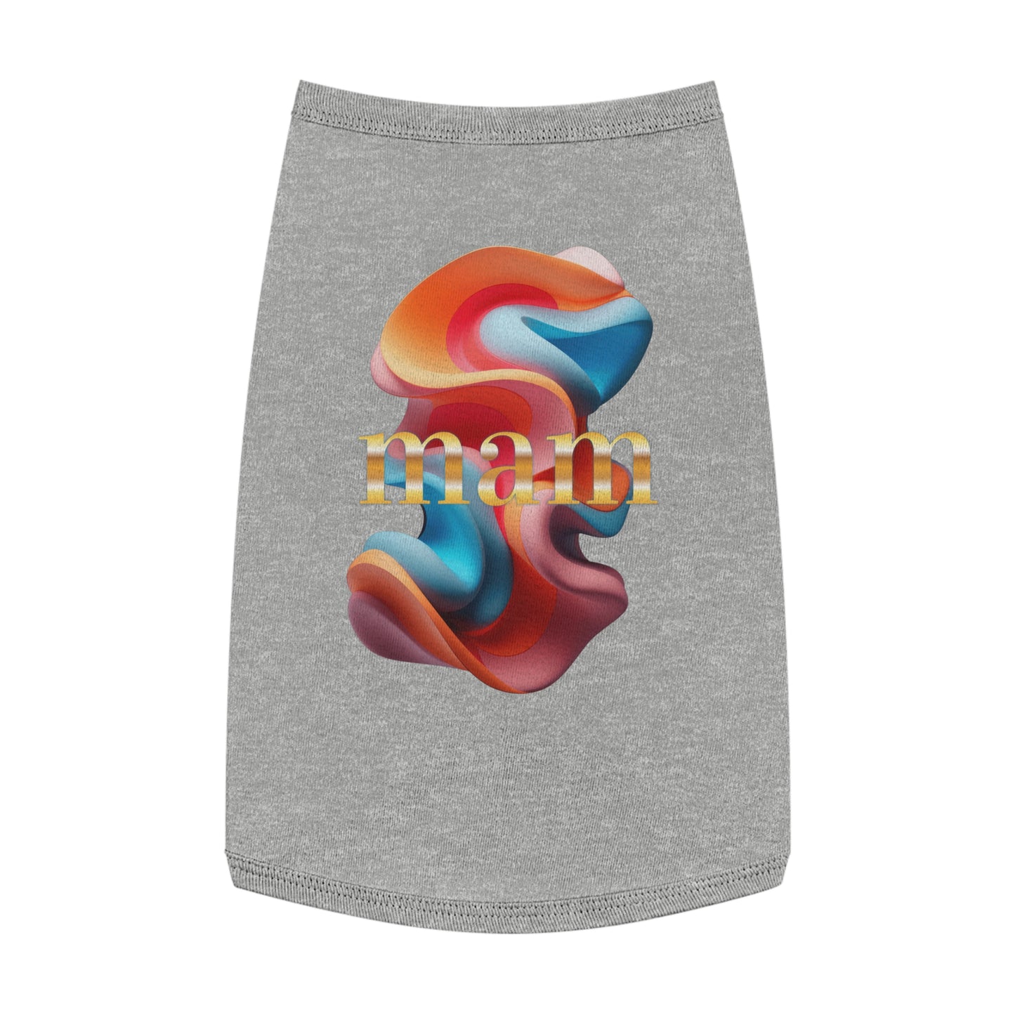 Colorful Pet Tank Top for Summer Fun, Pet Apparel, Dog Fashion, Cute Dog Clothes, Gifts for Pet Lovers