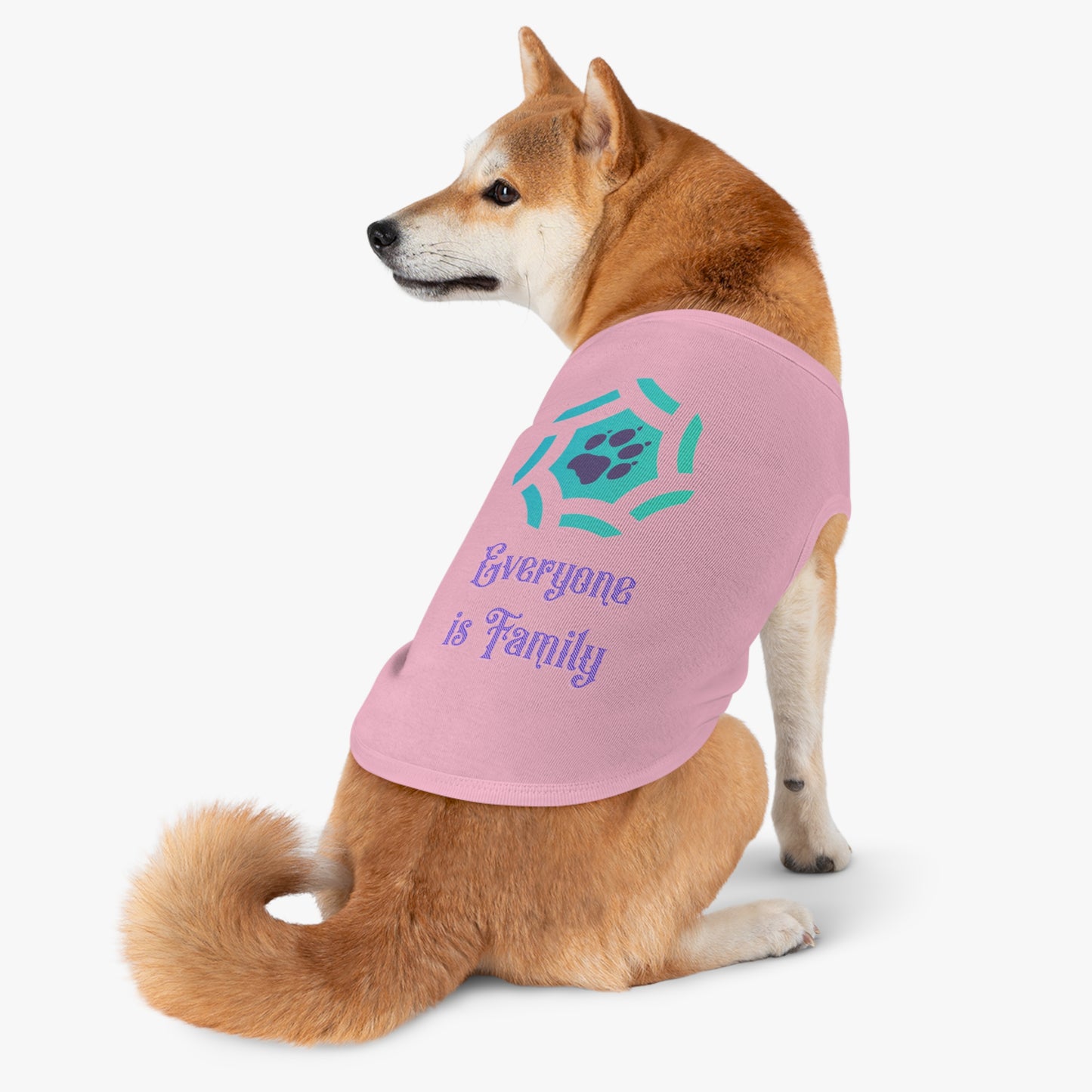 Cute Pet Tank Top - Everyone is Family Design | Dog Shirt, Cat Apparel, Pet Gift, Family Pet Look, Summer Wear