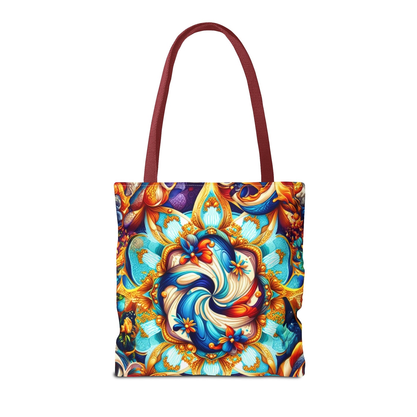 Vibrant Floral Tote Bag – Stylish Reusable Shopping Bag, Boho Beach Tote, Eco-Friendly Gift, Art-Inspired Carry-All
