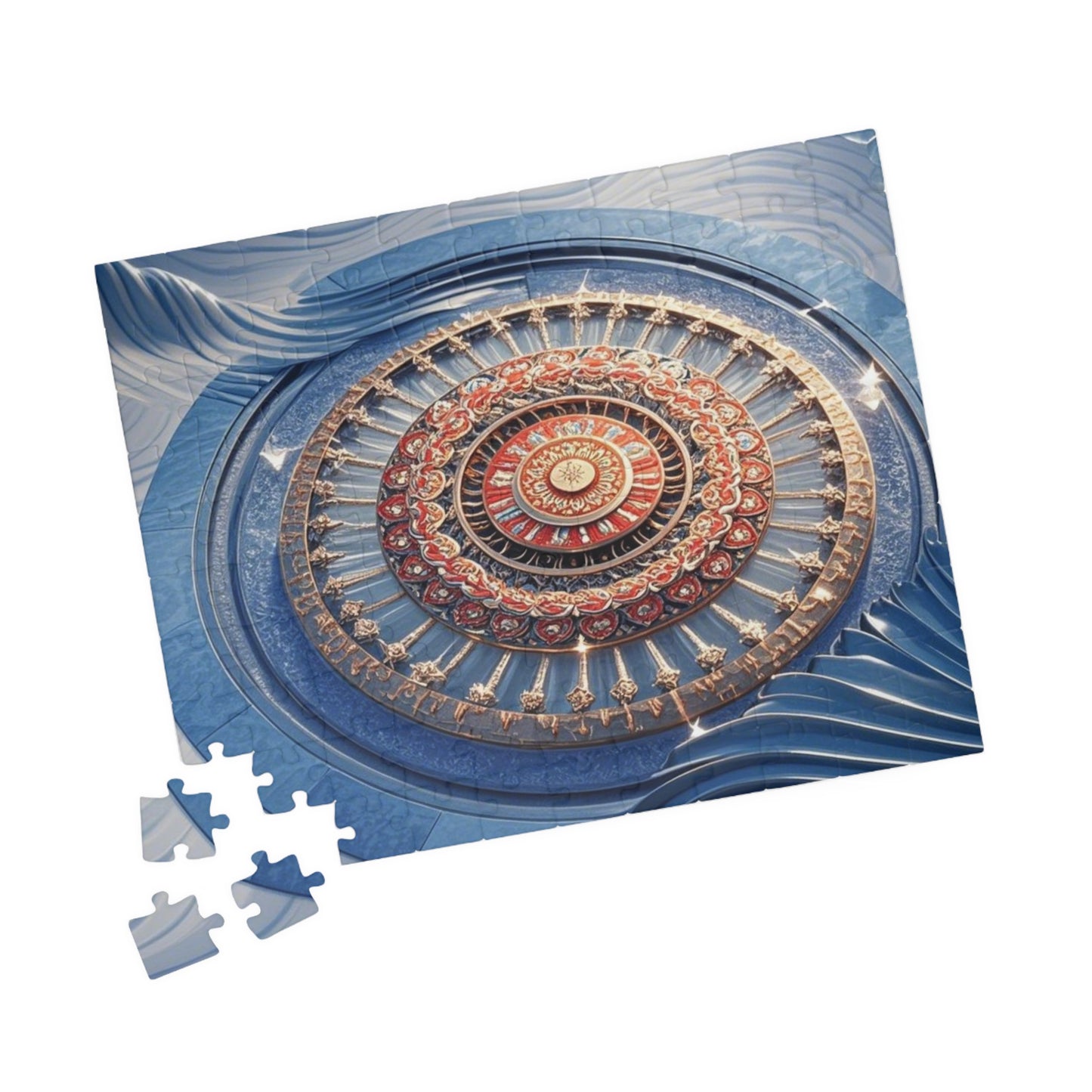 Intricate Mandala Puzzle - Mindful Fun, Home Decor, Gift for Puzzle Lovers, Family Activity, Meditation Aid