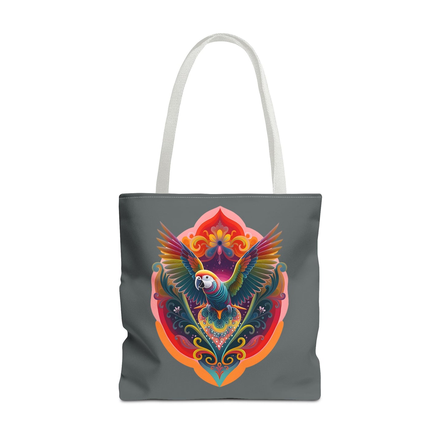 Colorful Parrot Tote Bag | Eco-Friendly Shopping Bag, Beach Tote, Art Print Bag, Gift for Bird Lovers, Fun Everyday Use