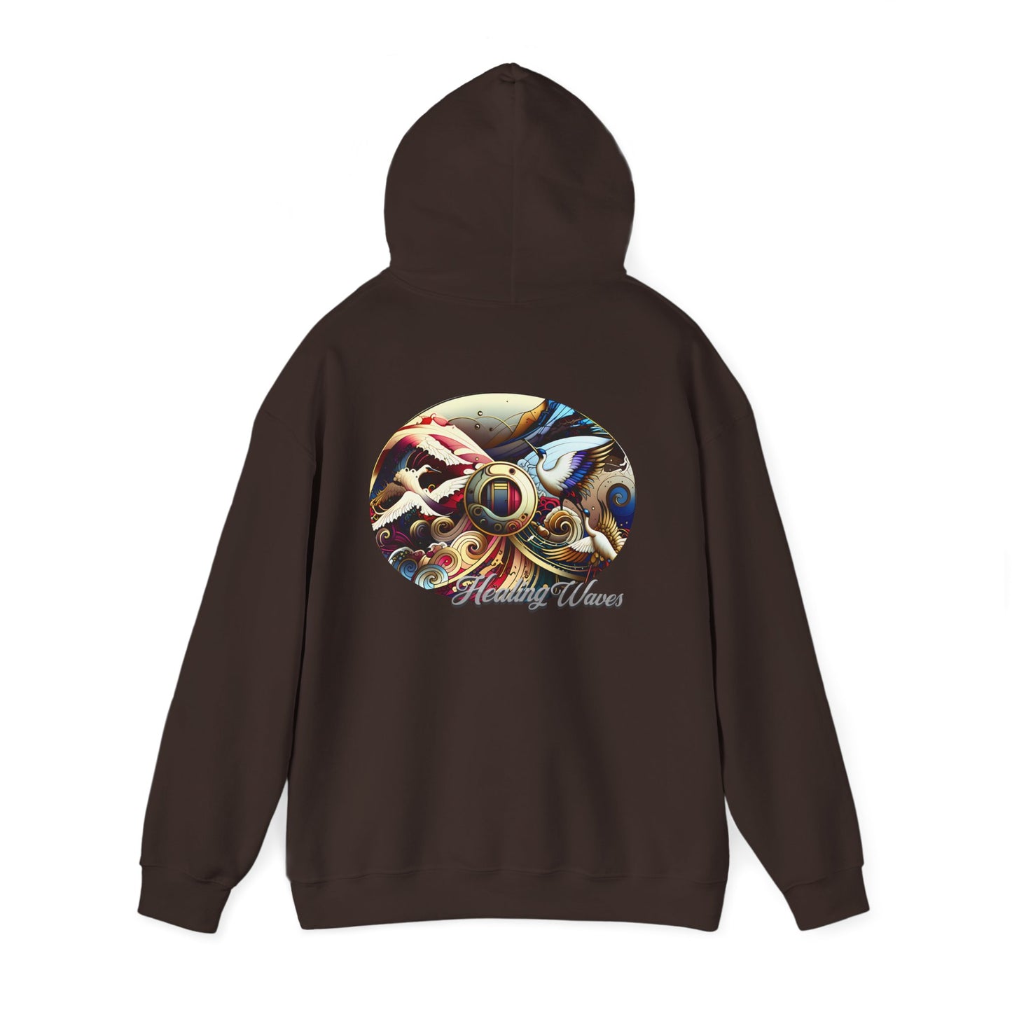 Artistic Unisex Heavy Blend Hoodie - Cozy Graphic Sweatshirt, Ideal for Casual Outfits, Unique Gifts, Streetwear Style, Comfortable Layering