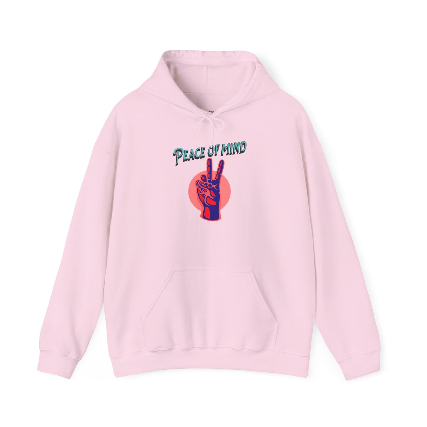 Peace of Mind Unisex Hooded Sweatshirt, Cozy Hoodie, Gift for Friends, Casual Wear, Comfortable Sweatshirt, Vibrant Design