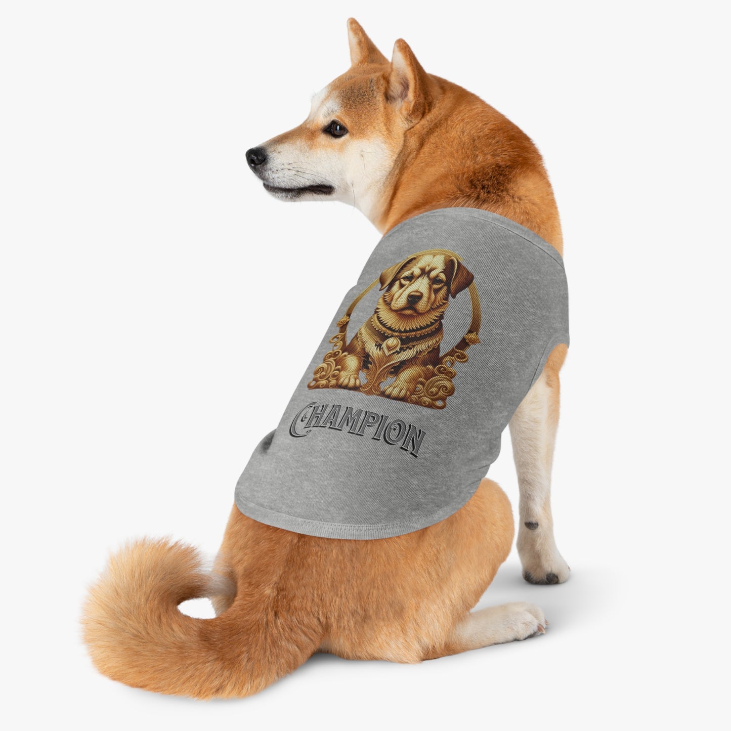 Champion Pet Tank Top for Dogs, Stylish Dog Apparel, Pet Summer Wear, Dog Costume, Gift for Dog Lovers