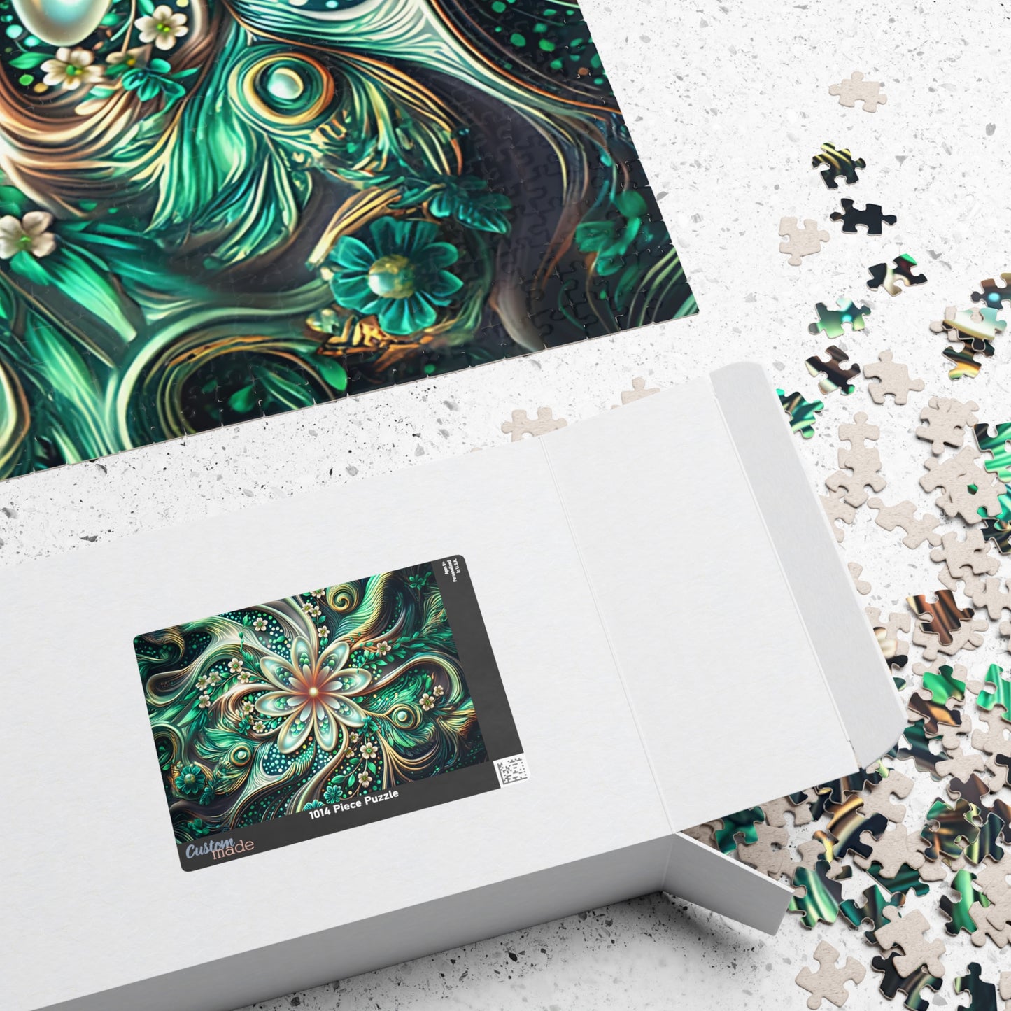 Intricate Floral Puzzle - 110, 252, 520, 1014-piece Jigsaw Challenge, Family Game Night, Perfect Gift for Crafters, Relaxing Hobby,