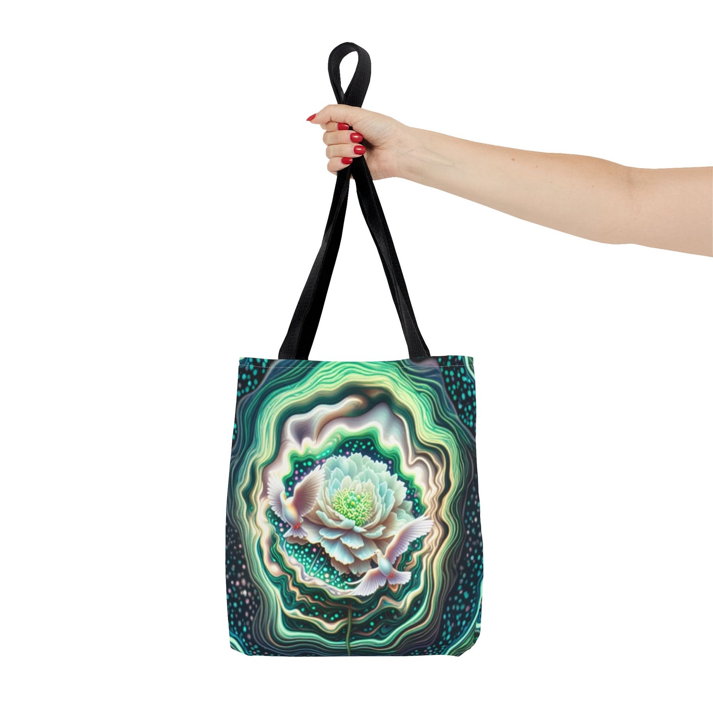 Floral Pattern Tote Bag, Eco-Friendly Shopping Bag, Art Tote, Gift for Mom, Beach Bag, Boho Flower Bag