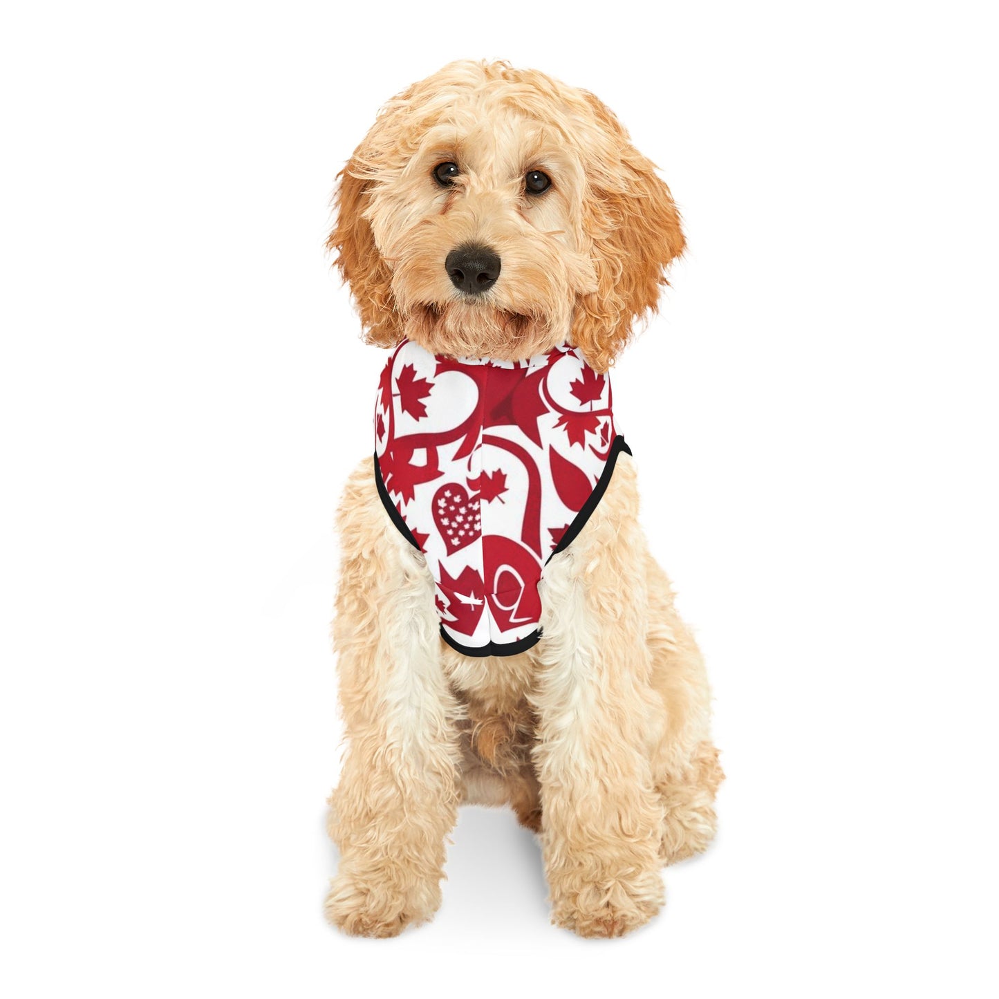 Maple Leaf Pet Hoodie - Cozy Canine Wear, Dog Hoodie, Canada Day Outfit, Seasonal Pet Apparel, Maple Pup Style, Cute Dog Fashion
