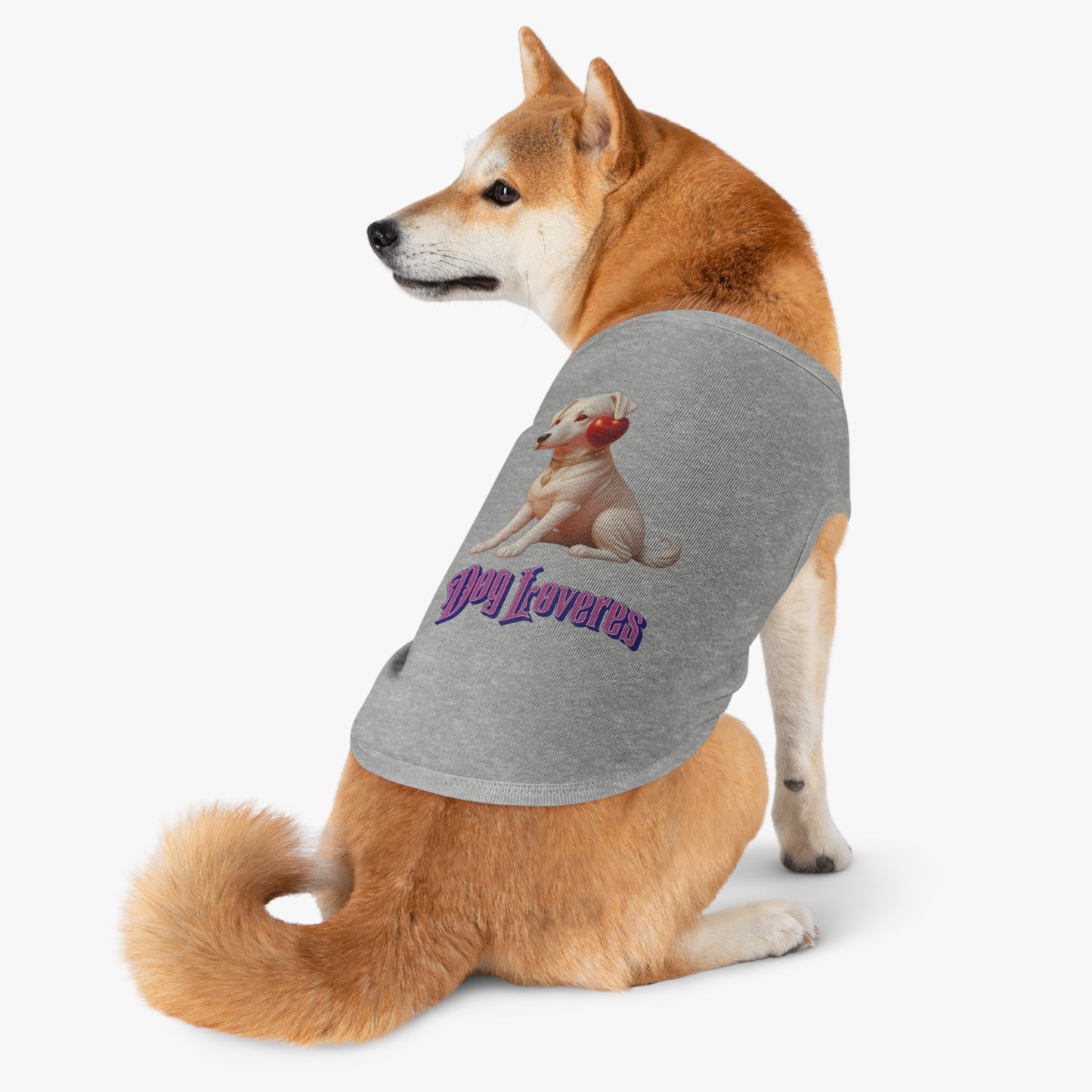 Cute Pet Tank Top for Dog Lovers, Dog Apparel, Valentine's Day Gift, Puppy Fashion, Pet Outfit, Dog Tank