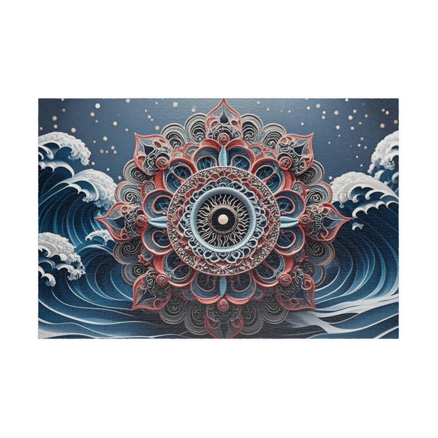 Intricate Mandala Puzzle, Meditation Art Puzzle, Relaxing Activity, Mindfulness Gift, Family Game Night, Home Decor Puzzle