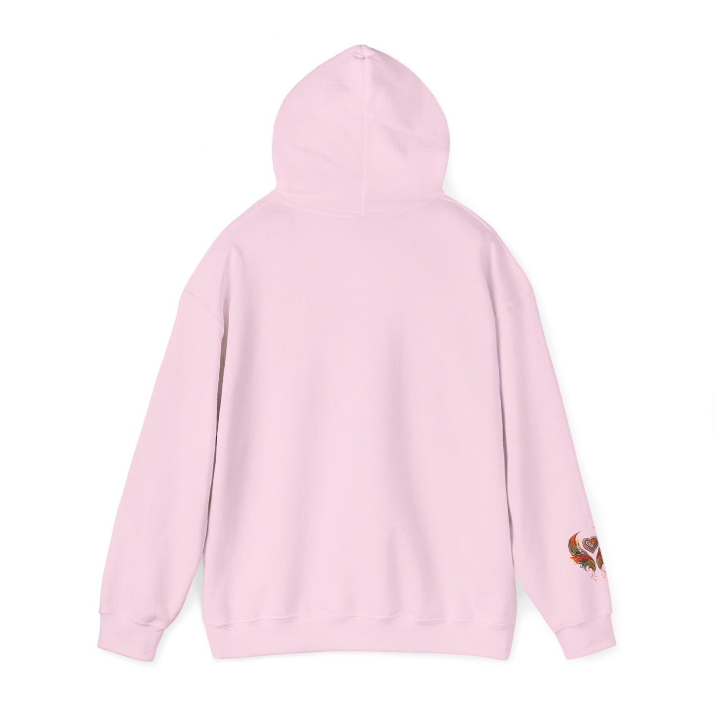 Colorful Heart Design Hooded Sweatshirt, Cozy Sweatshirt, Unisex Pullover, Gift for Him, Gift for Her, Casual Wear, Layering Essentials