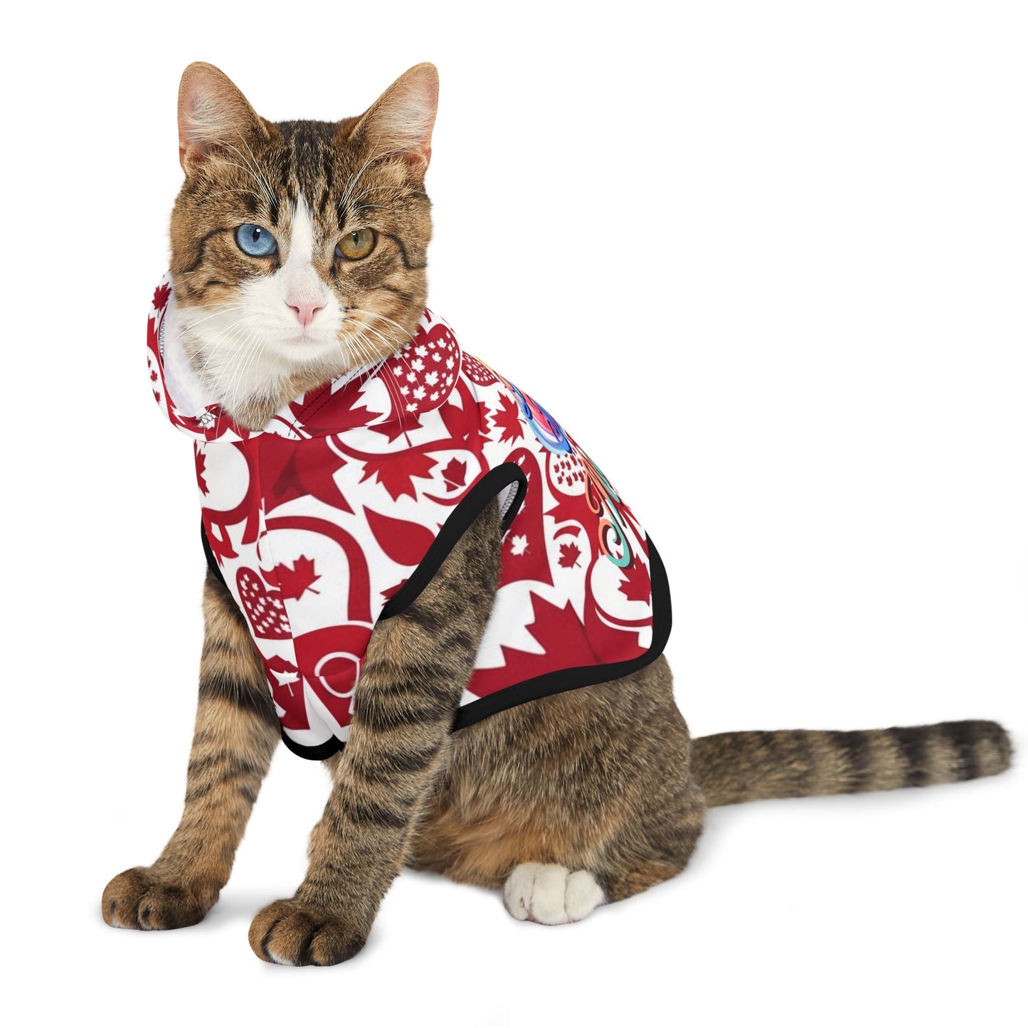 Maple Leaf Pet Hoodie - Cozy Canine Wear, Dog Hoodie, Canada Day Outfit, Seasonal Pet Apparel, Maple Pup Style, Cute Dog Fashion
