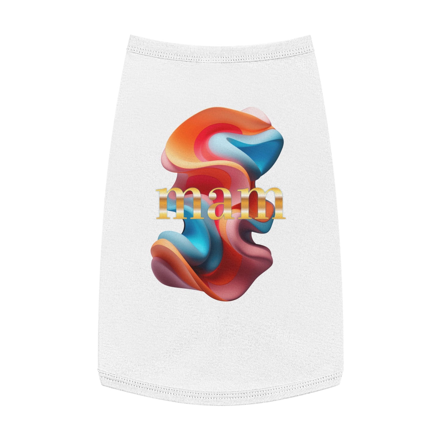 Colorful Pet Tank Top for Summer Fun, Pet Apparel, Dog Fashion, Cute Dog Clothes, Gifts for Pet Lovers