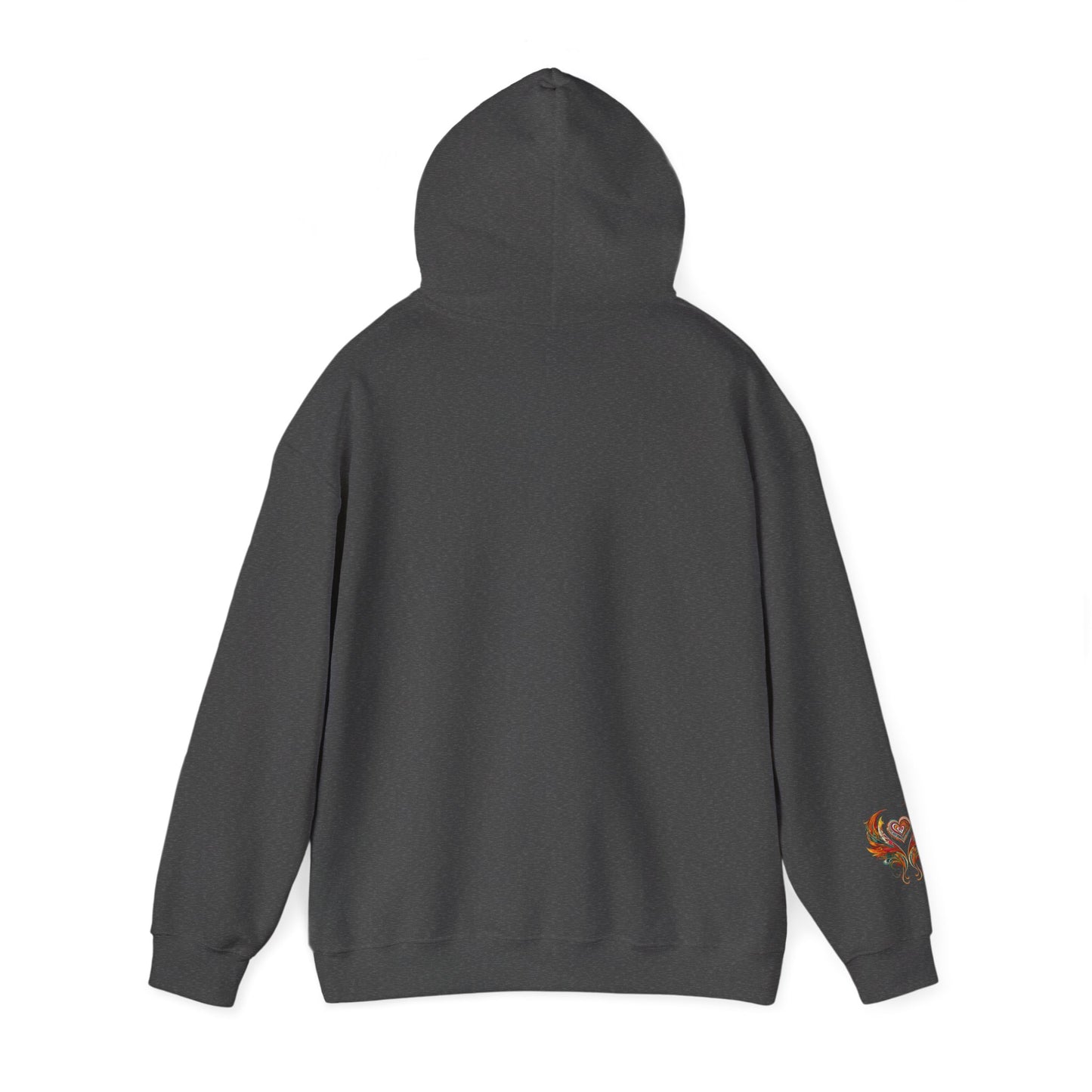 Colorful Heart Design Hooded Sweatshirt, Cozy Sweatshirt, Unisex Pullover, Gift for Him, Gift for Her, Casual Wear, Layering Essentials