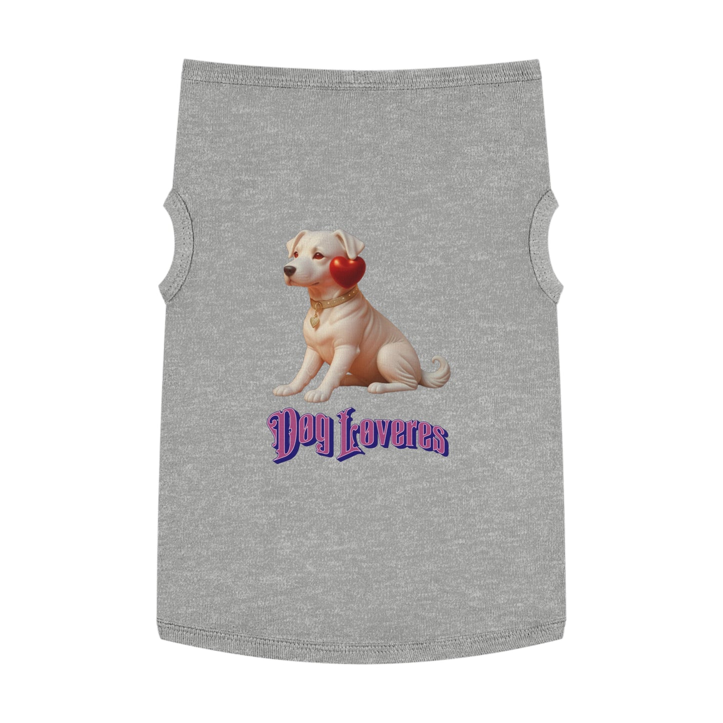 Cute Pet Tank Top for Dog Lovers, Dog Apparel, Valentine's Day Gift, Puppy Fashion, Pet Outfit, Dog Tank