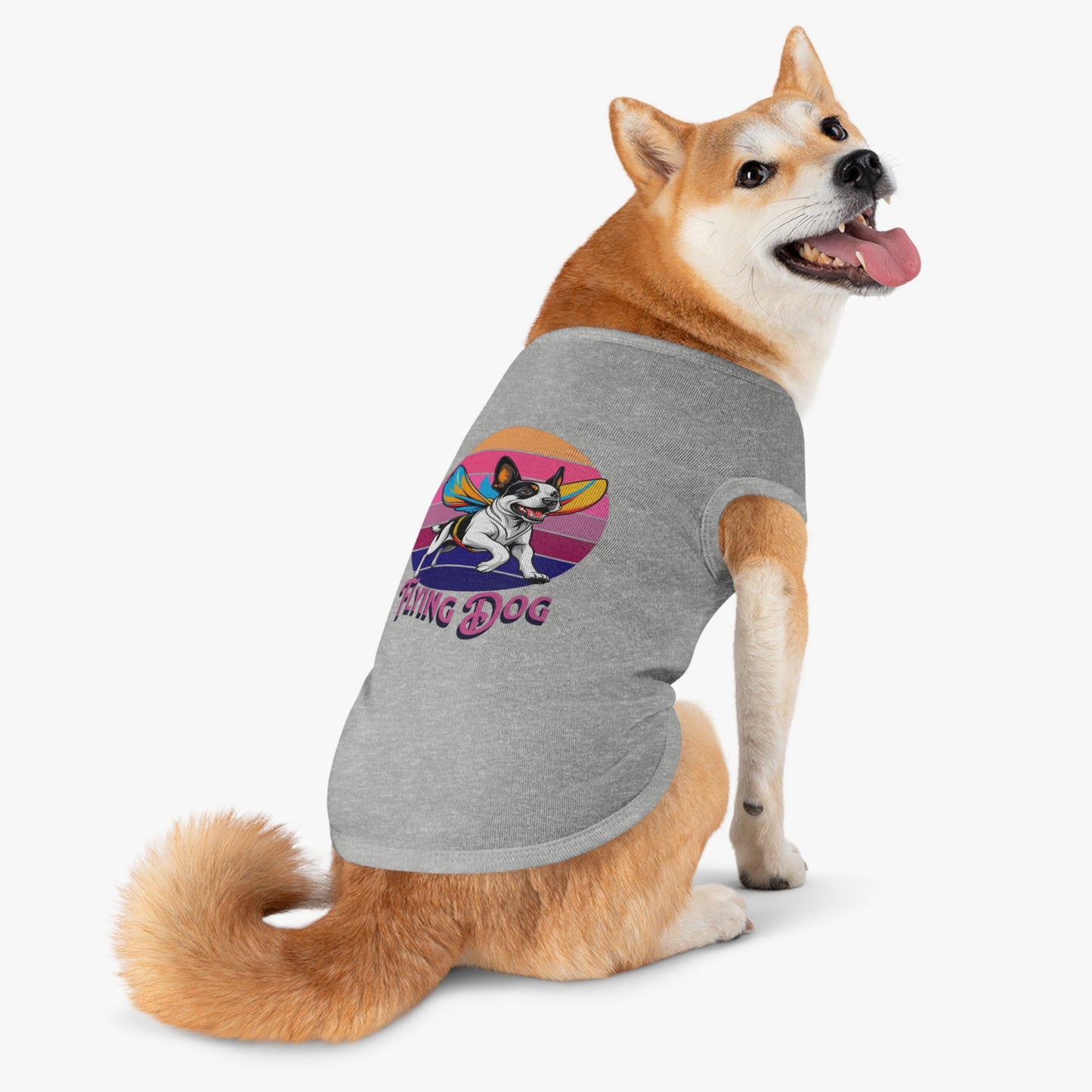 Fly High Pet Tank Top Dogs, Summer Dog Apparel, Cute Dog Shirt, Pet Gift for Dog Lovers, Perfect for Dog Parties