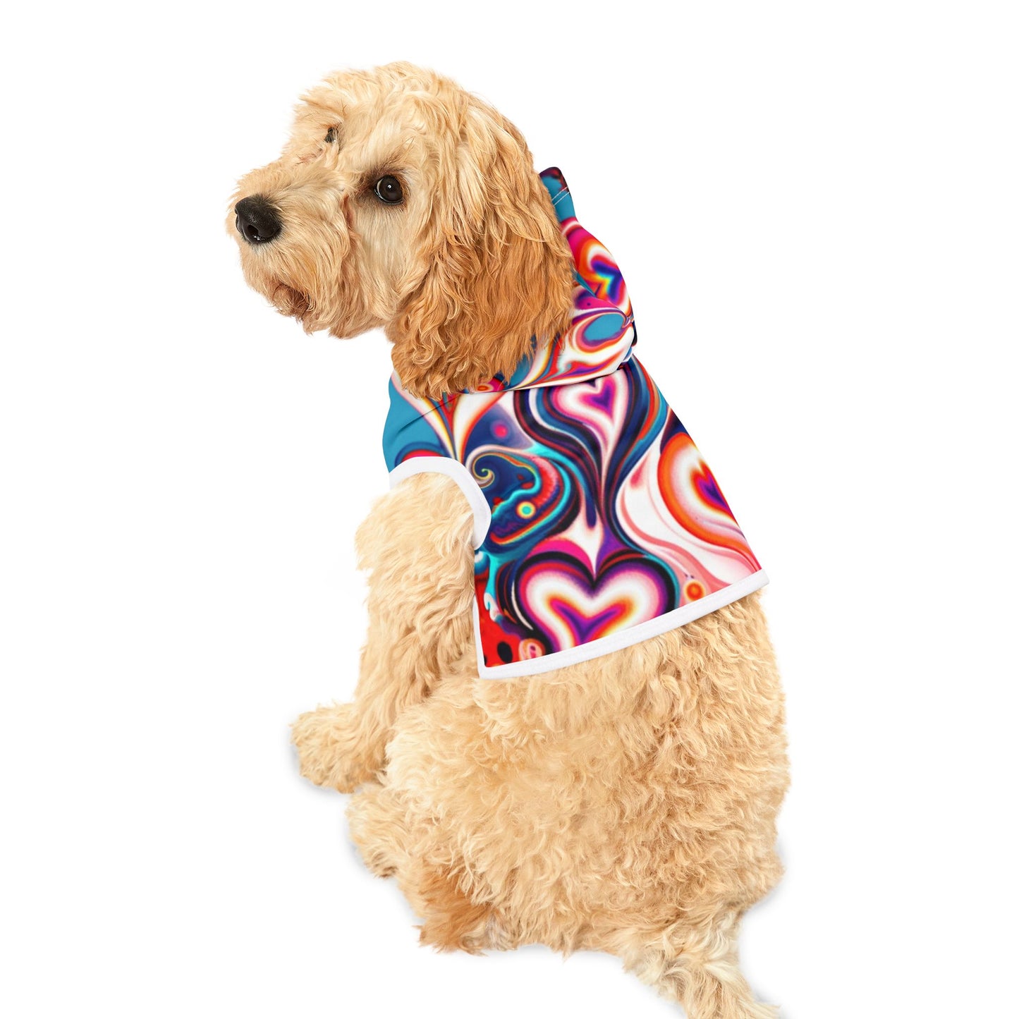 Colorful Swirl Pet Hoodie | Cozy Dog Apparel, Cute Pet Clothing, Stylish Pet Fashion, Unique Pet Gift, Colorful Pet Outfit