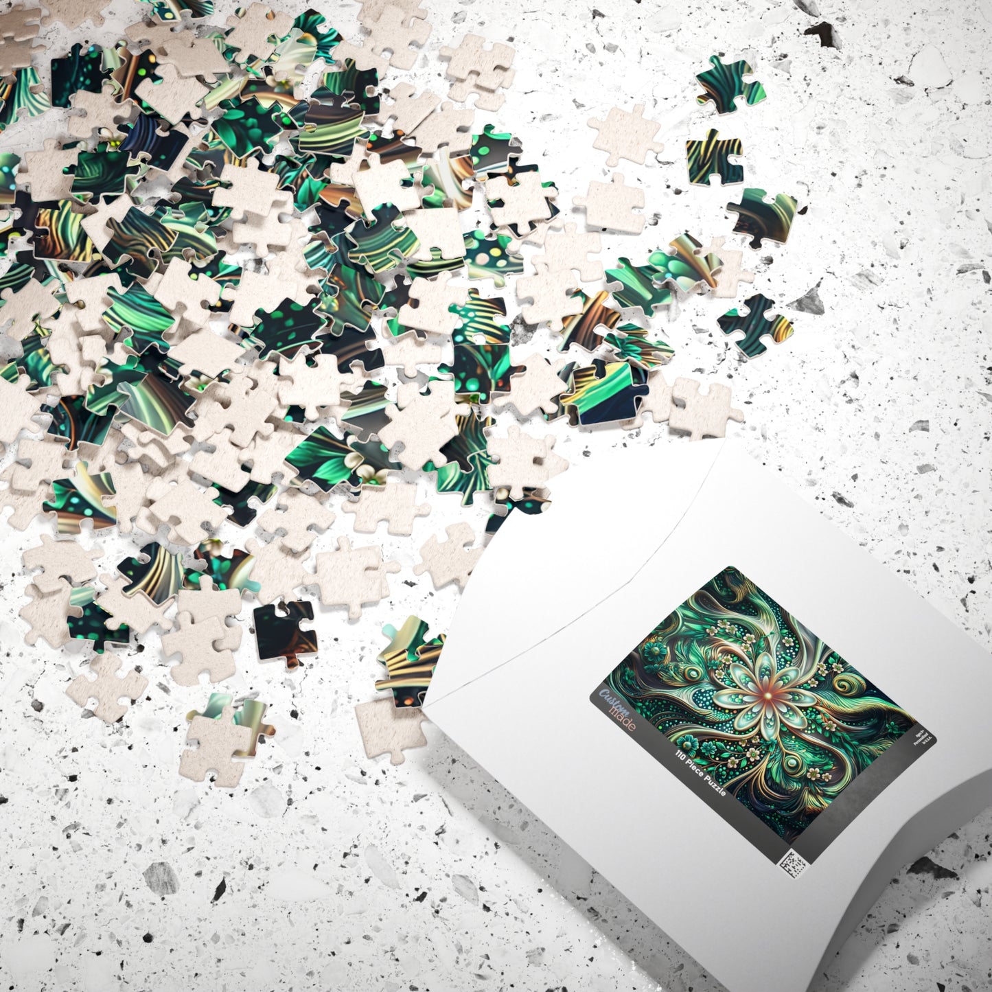 Intricate Floral Puzzle - 110, 252, 520, 1014-piece Jigsaw Challenge, Family Game Night, Perfect Gift for Crafters, Relaxing Hobby,