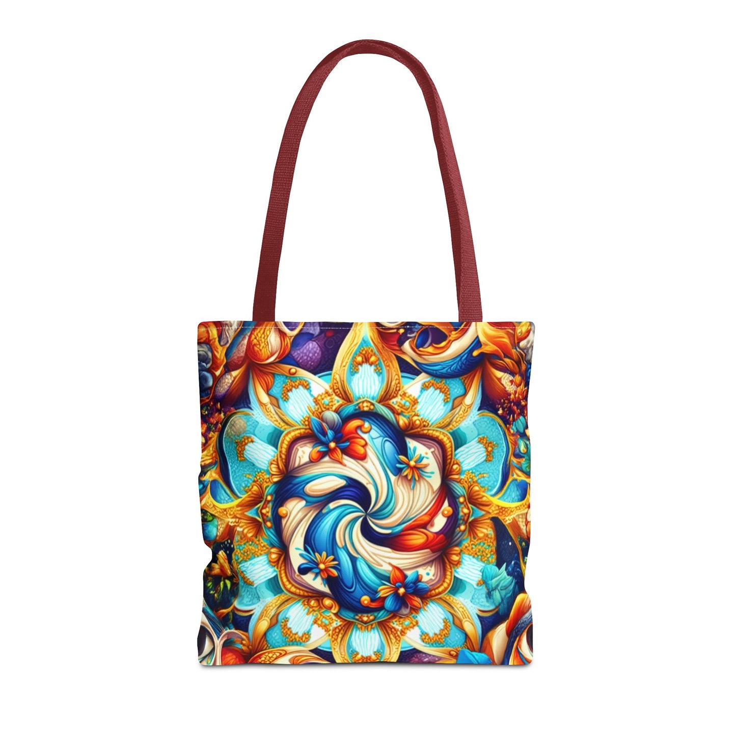 Vibrant Floral Tote Bag – Stylish Reusable Shopping Bag, Boho Beach Tote, Eco-Friendly Gift, Art-Inspired Carry-All