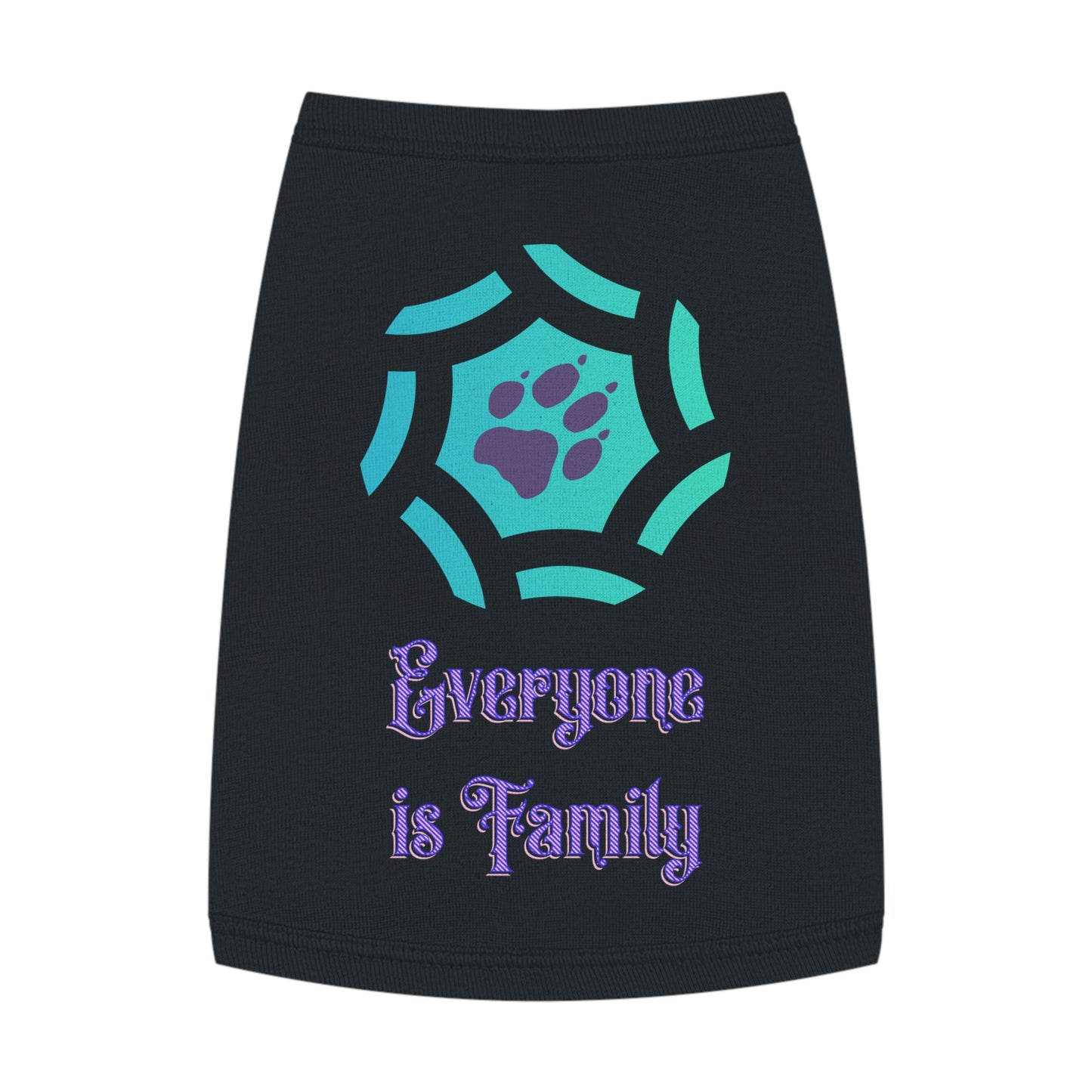 Cute Pet Tank Top - Everyone is Family Design | Dog Shirt, Cat Apparel, Pet Gift, Family Pet Look, Summer Wear