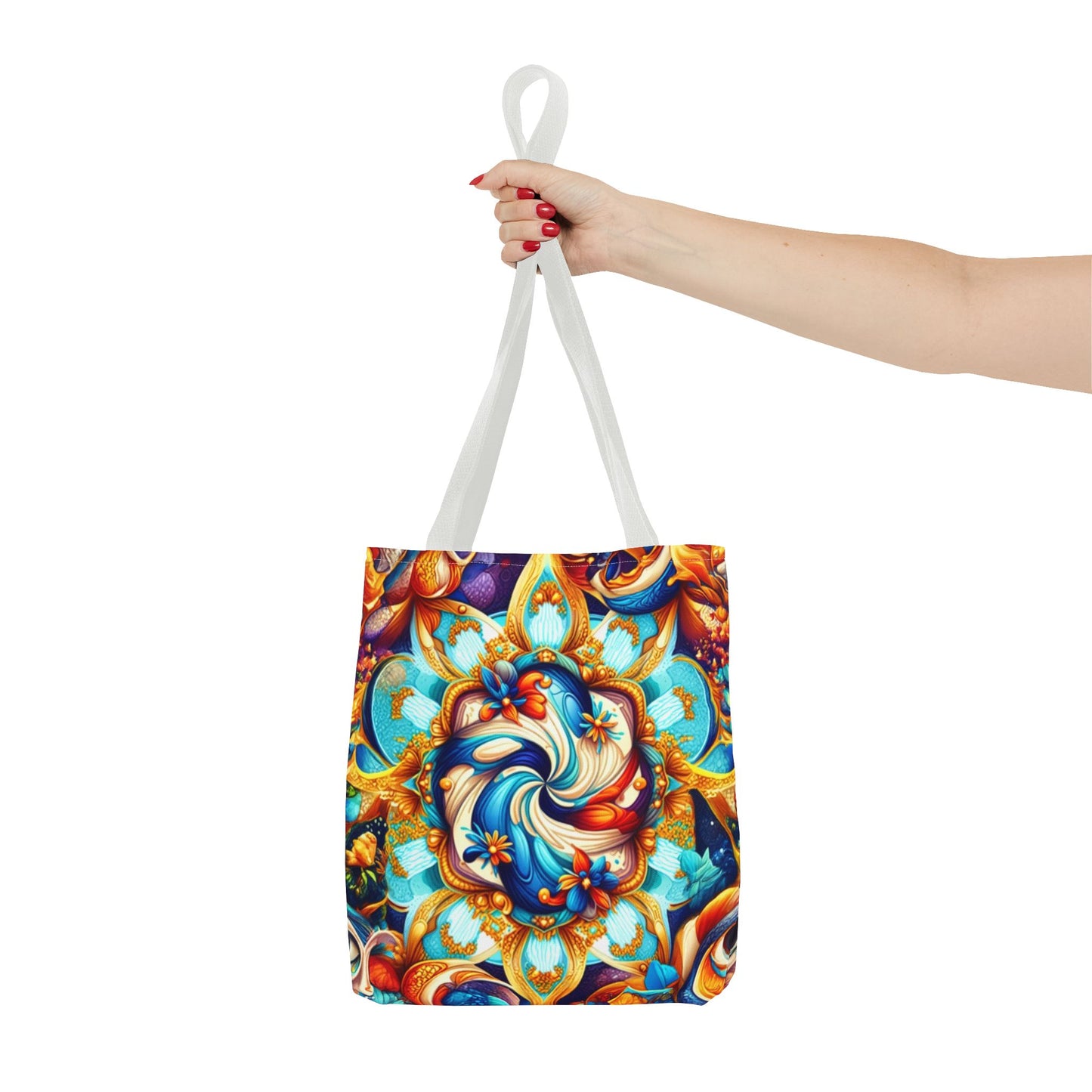 Vibrant Floral Tote Bag – Stylish Reusable Shopping Bag, Boho Beach Tote, Eco-Friendly Gift, Art-Inspired Carry-All