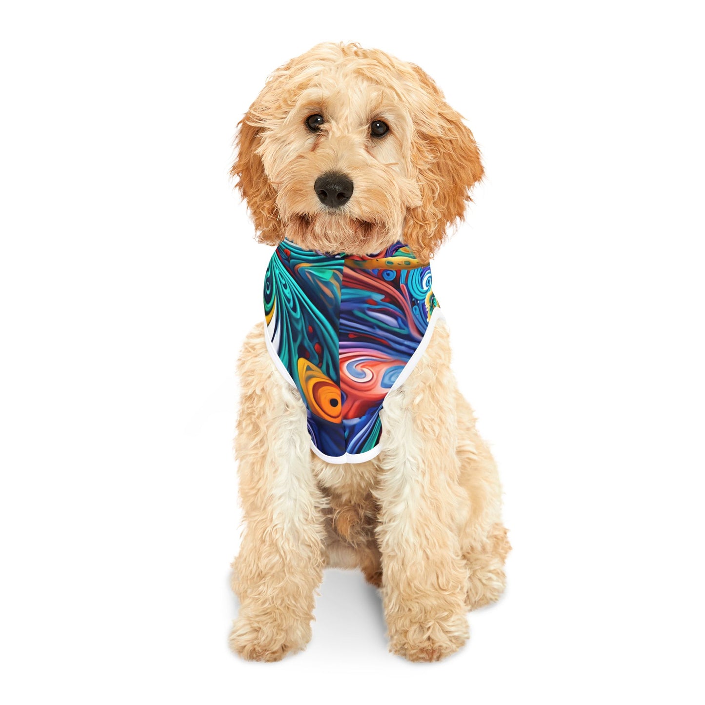 Vibrant Pet Hoodie for Stylish Pets, Colorful Cat Apparel, Trendy Pet Fashion, Unique Hooded Pet Outfit