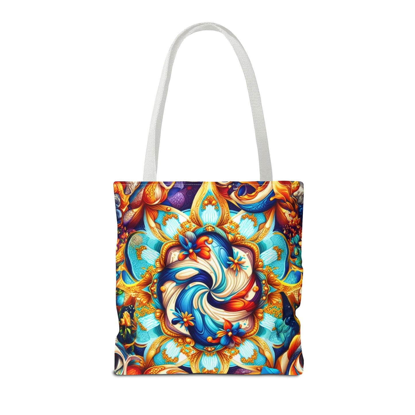 Vibrant Floral Tote Bag – Stylish Reusable Shopping Bag, Boho Beach Tote, Eco-Friendly Gift, Art-Inspired Carry-All