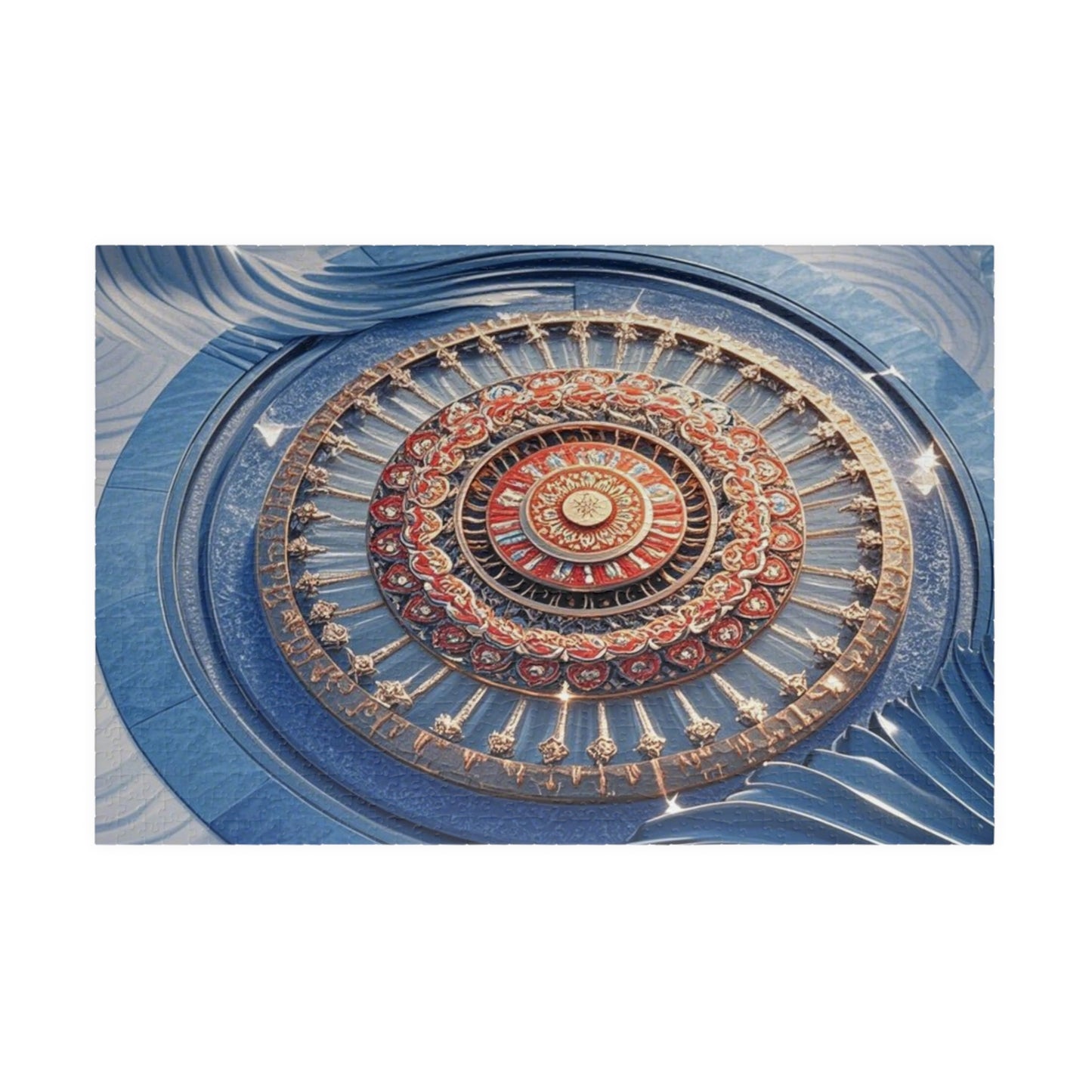 Intricate Mandala Puzzle - Mindful Fun, Home Decor, Gift for Puzzle Lovers, Family Activity, Meditation Aid