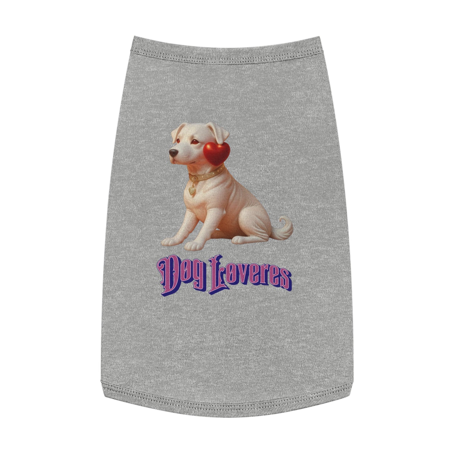 Cute Pet Tank Top for Dog Lovers, Dog Apparel, Valentine's Day Gift, Puppy Fashion, Pet Outfit, Dog Tank