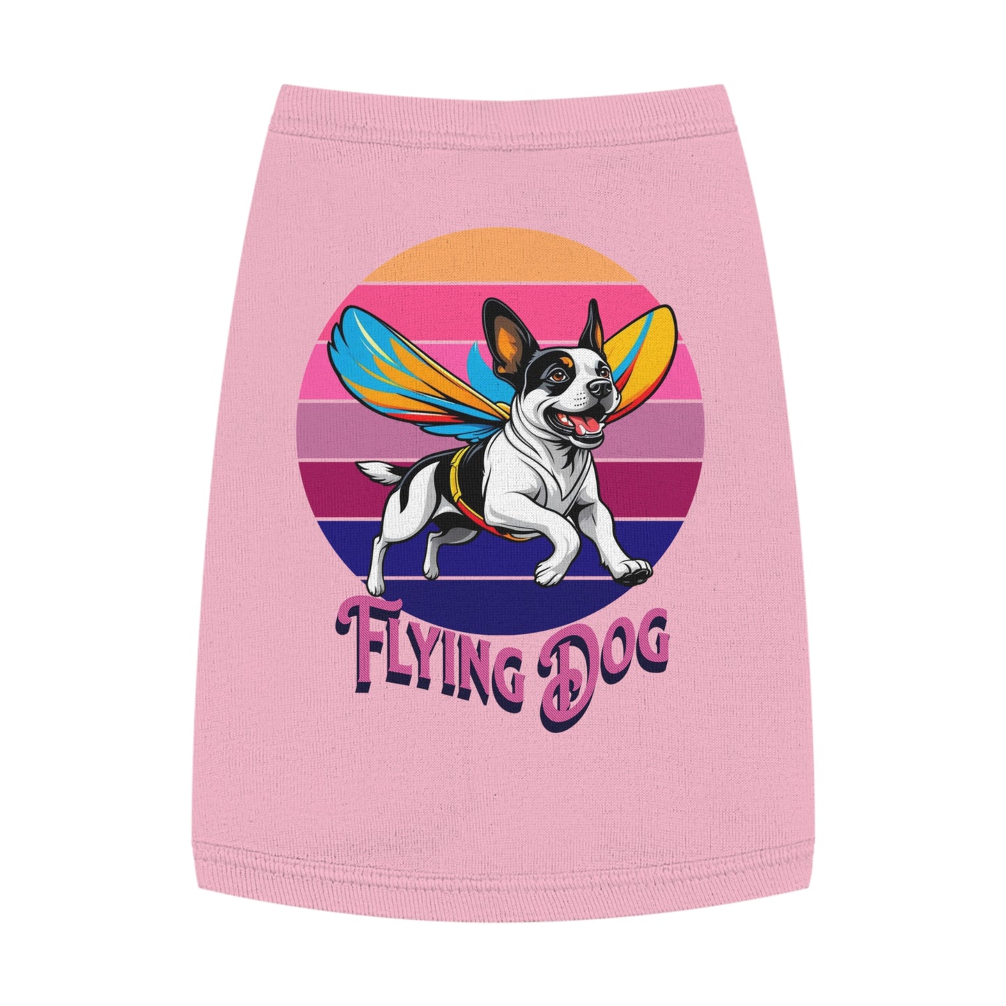 Fly High Pet Tank Top Dogs, Summer Dog Apparel, Cute Dog Shirt, Pet Gift for Dog Lovers, Perfect for Dog Parties