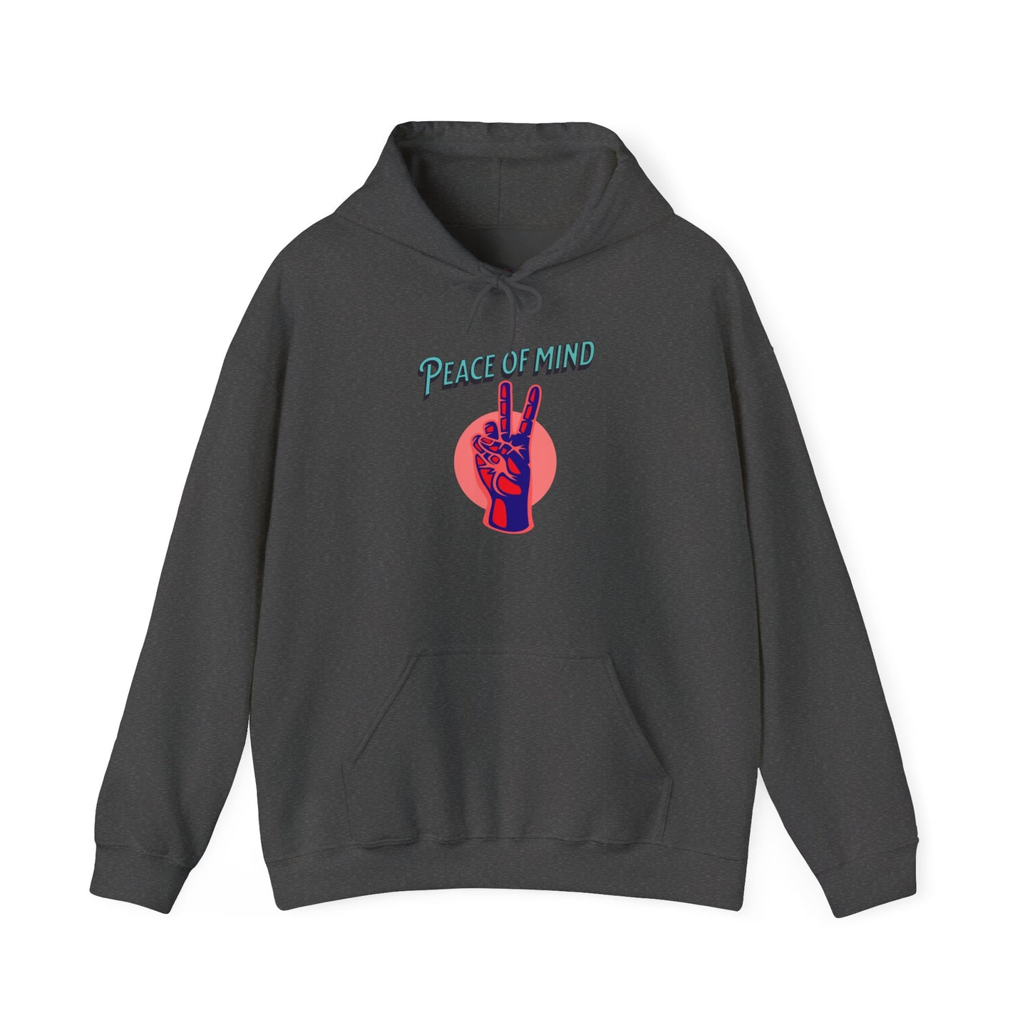 Peace of Mind Unisex Hooded Sweatshirt, Cozy Hoodie, Gift for Friends, Casual Wear, Comfortable Sweatshirt, Vibrant Design