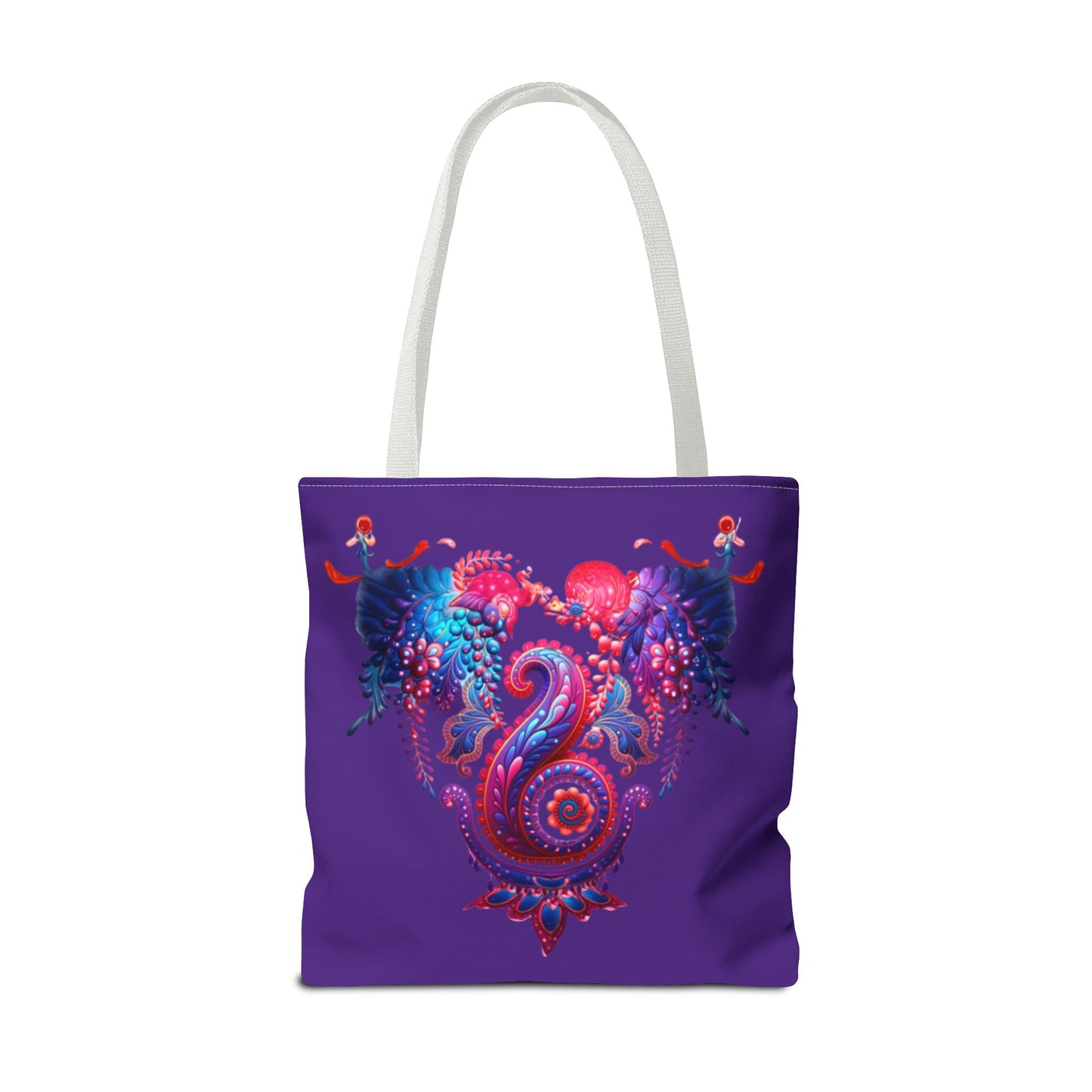 Vibrant Bohemian Tote Bag, Colorful Shopping Bag, Artistic Beach Tote, Eco-Friendly Canvas Bag, Gifts for Art Lovers, Festival Essential