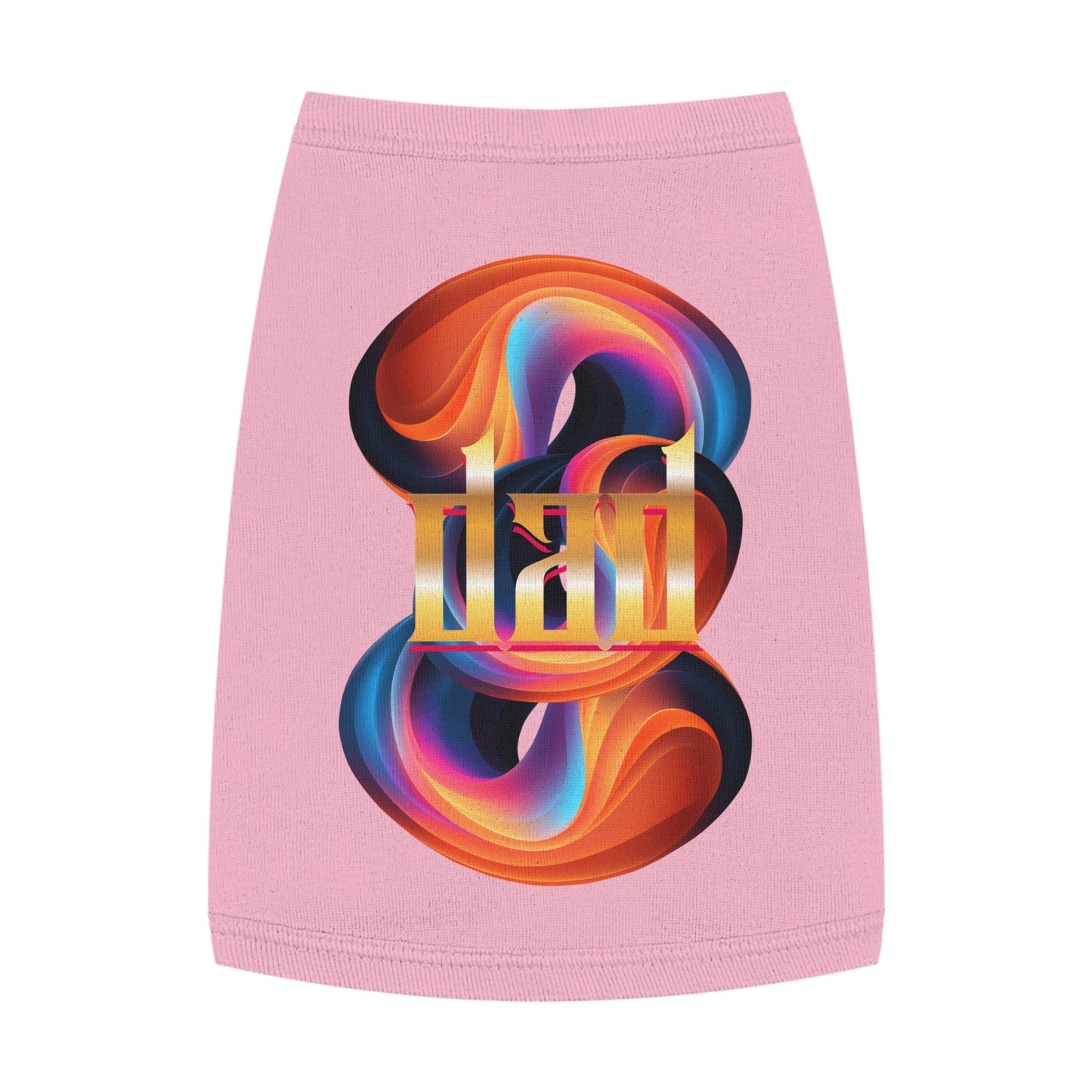 Vibrant Pet Tank Top with Colorful Design, Funny Pet Shirt, Dog Apparel, Cat Clothing, Pet Fashion, Summer Wear