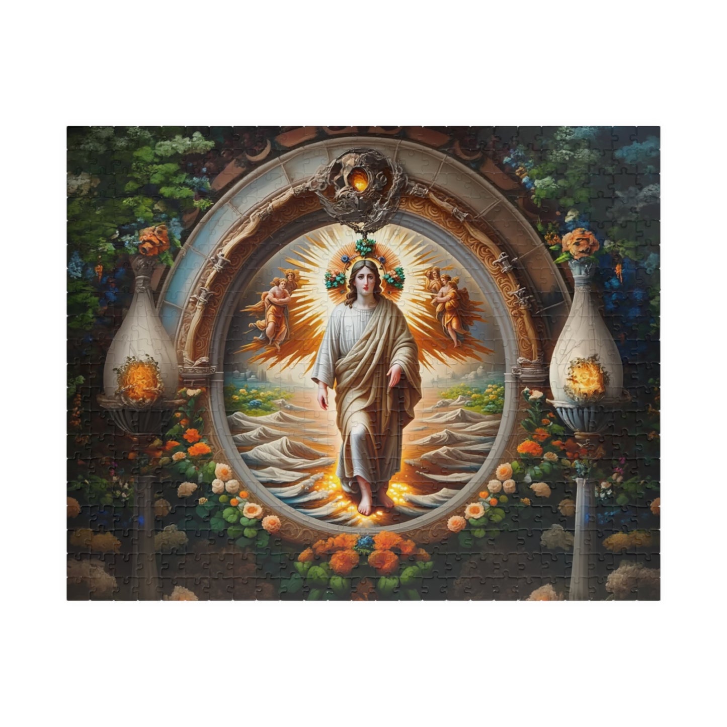 Spiritual Art Puzzle – 110, 252, 520, 1014-Pieces, Puzzle Gift, Meditation Decor, Mindfulness Activity, Unique Home Decor