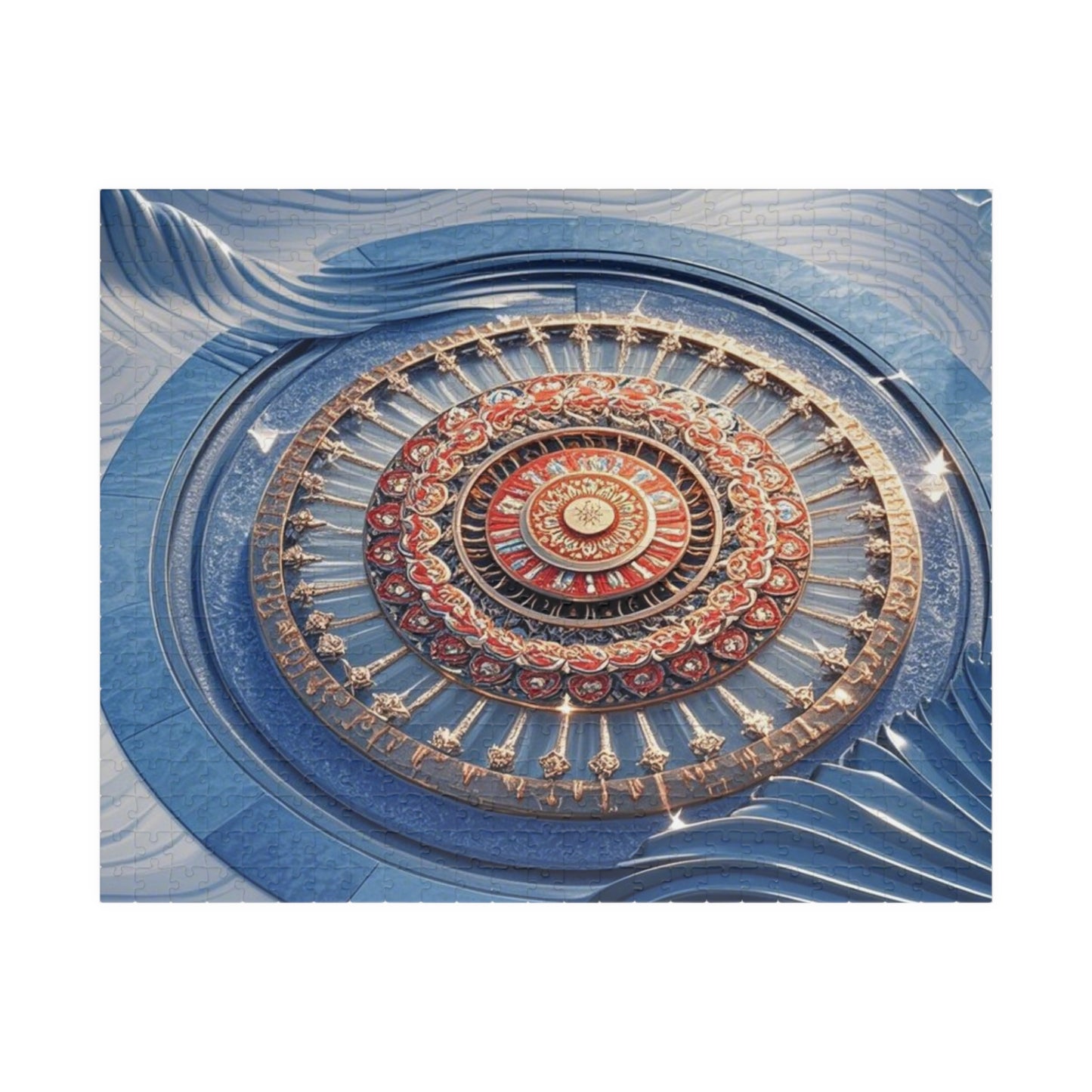 Intricate Mandala Puzzle - Mindful Fun, Home Decor, Gift for Puzzle Lovers, Family Activity, Meditation Aid