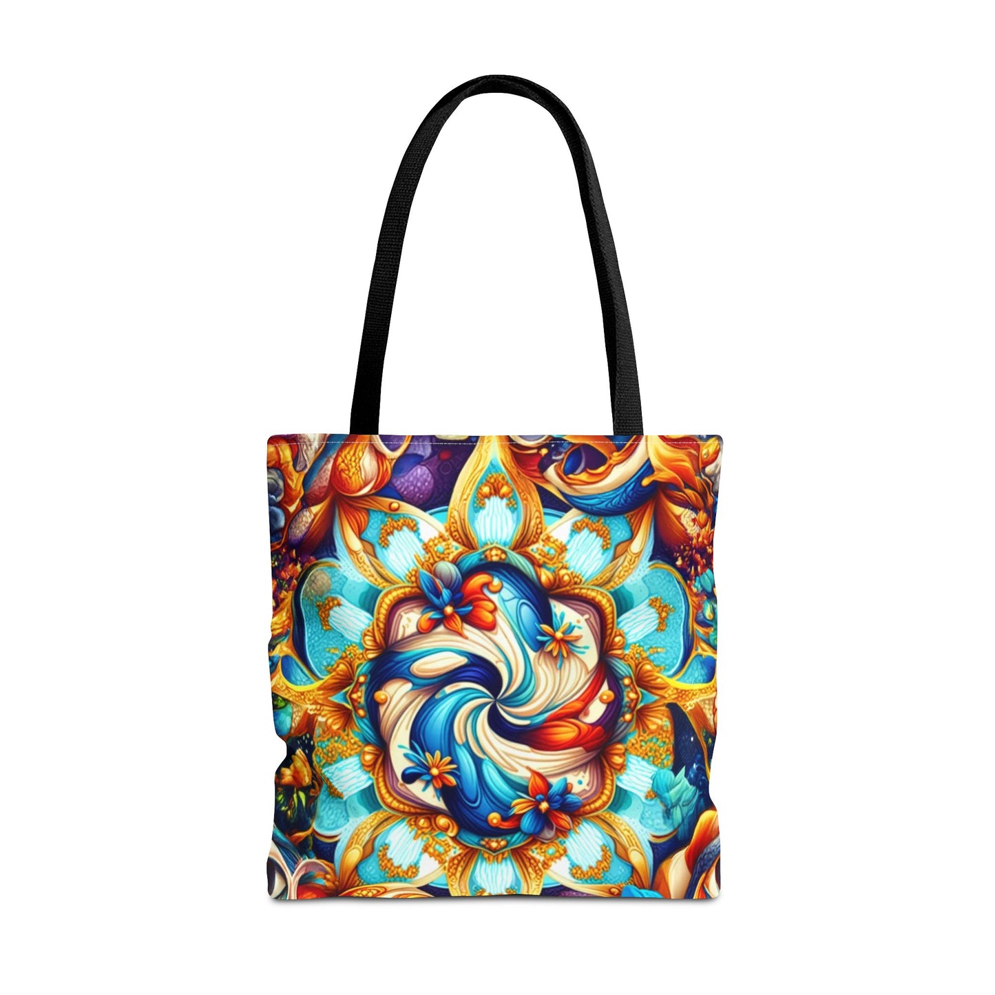 Vibrant Floral Tote Bag – Stylish Reusable Shopping Bag, Boho Beach Tote, Eco-Friendly Gift, Art-Inspired Carry-All