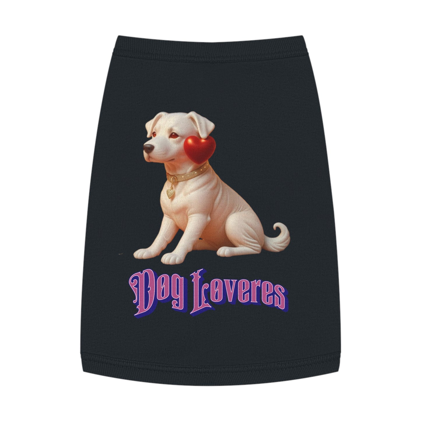Cute Pet Tank Top for Dog Lovers, Dog Apparel, Valentine's Day Gift, Puppy Fashion, Pet Outfit, Dog Tank