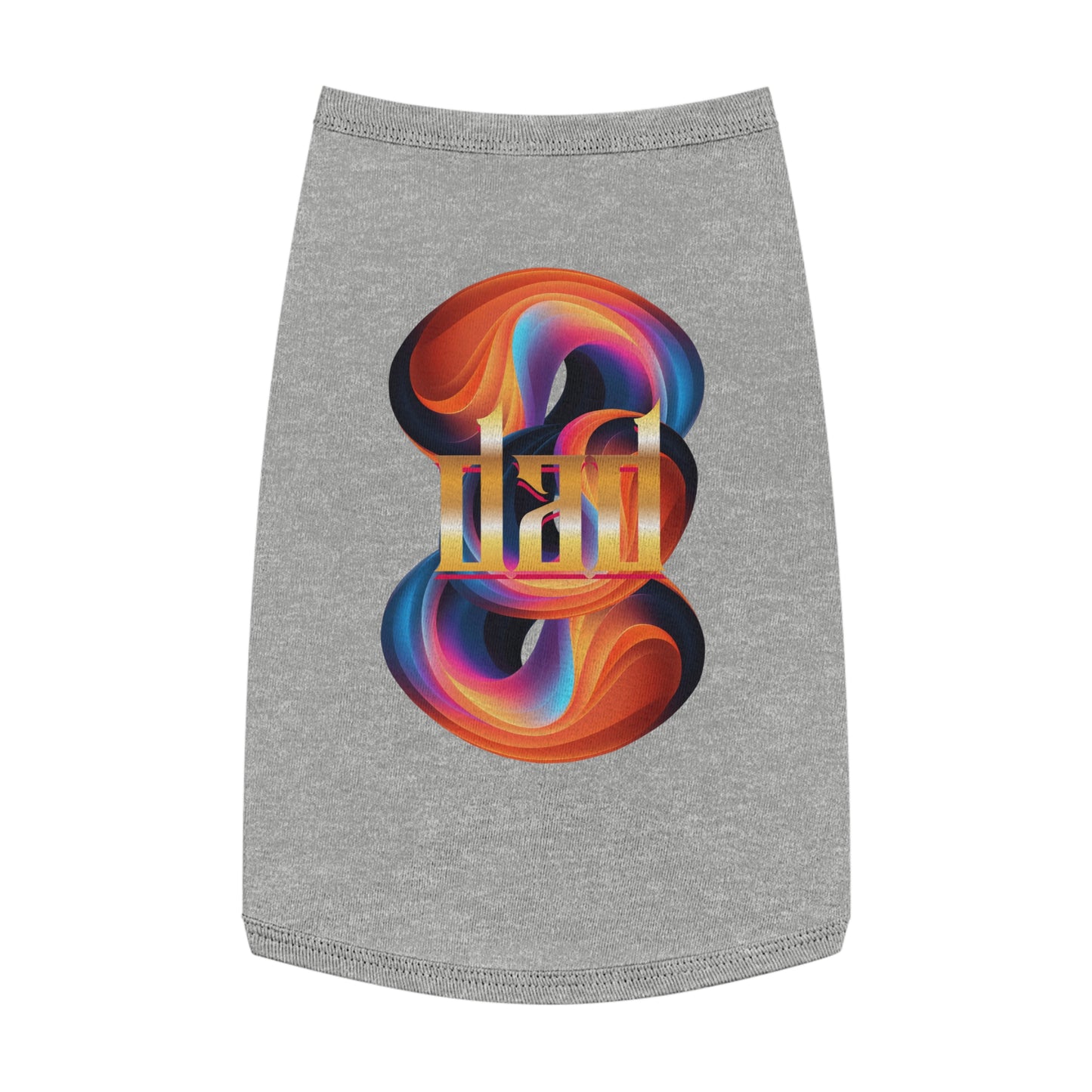 Vibrant Pet Tank Top with Colorful Design, Funny Pet Shirt, Dog Apparel, Cat Clothing, Pet Fashion, Summer Wear