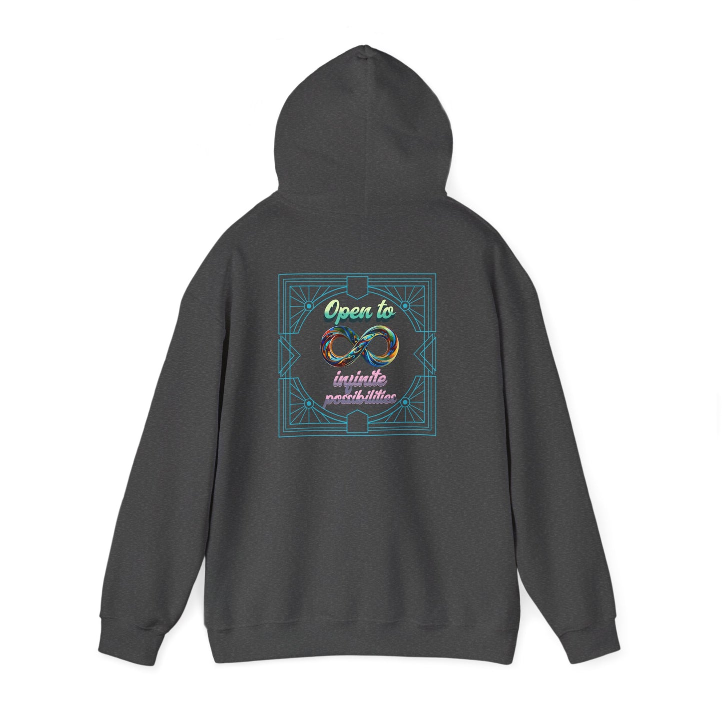 Infinite Possibilities Unisex Heavy Blend Hooded Sweatshirt, Cozy Hoodie, Gift for Her/Him, Casual Wear, Inspirational Sweatshirt