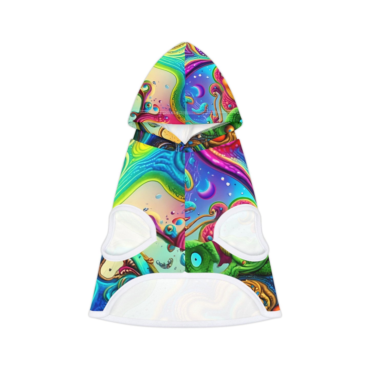 Colorful Pet Hoodie, Cozy Pet Apparel, Dog or Cat Sweater, Vibrant Pet Clothing for Holiday Gift, Unique Pet Fashion