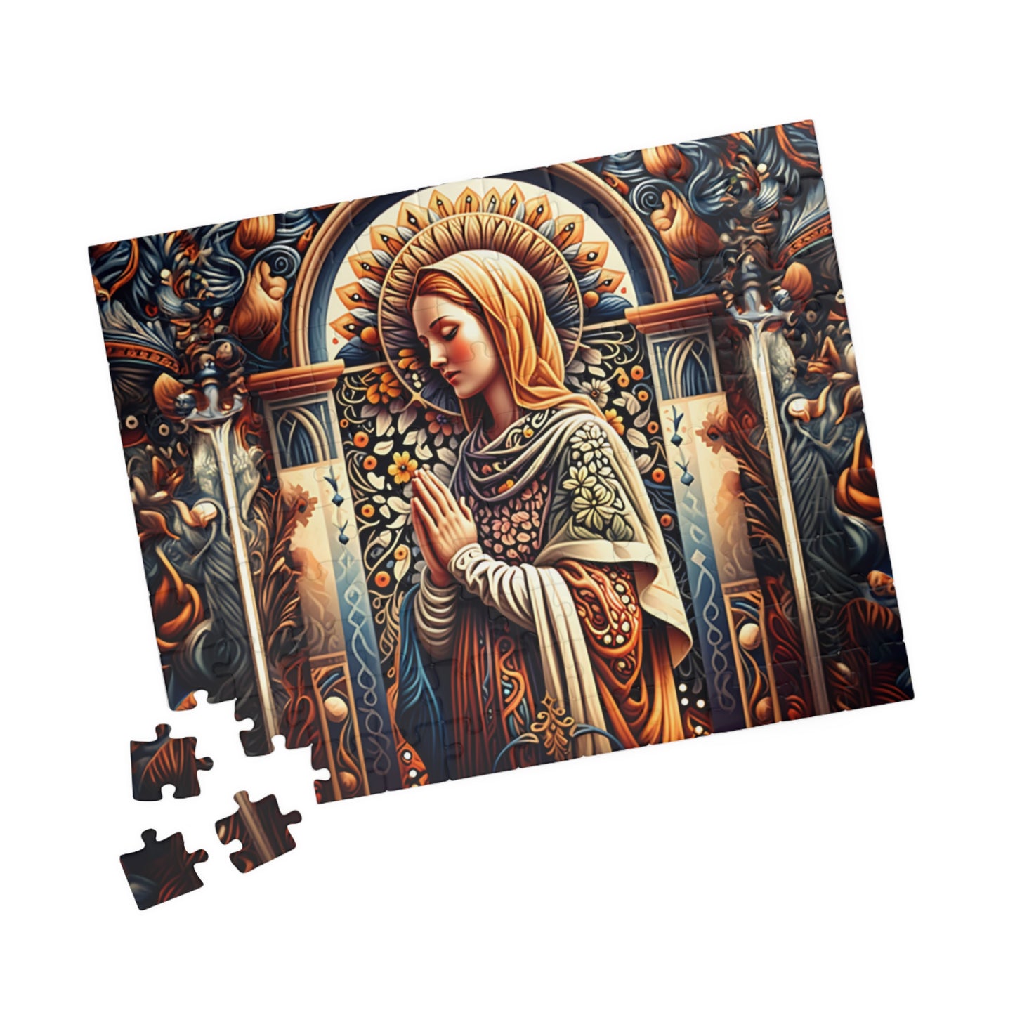 Puzzle of Serenity | Religious Art Puzzle, Jigsaw Puzzle for Meditation, Spiritual Gift, Home Decor, Mindfulness Activity