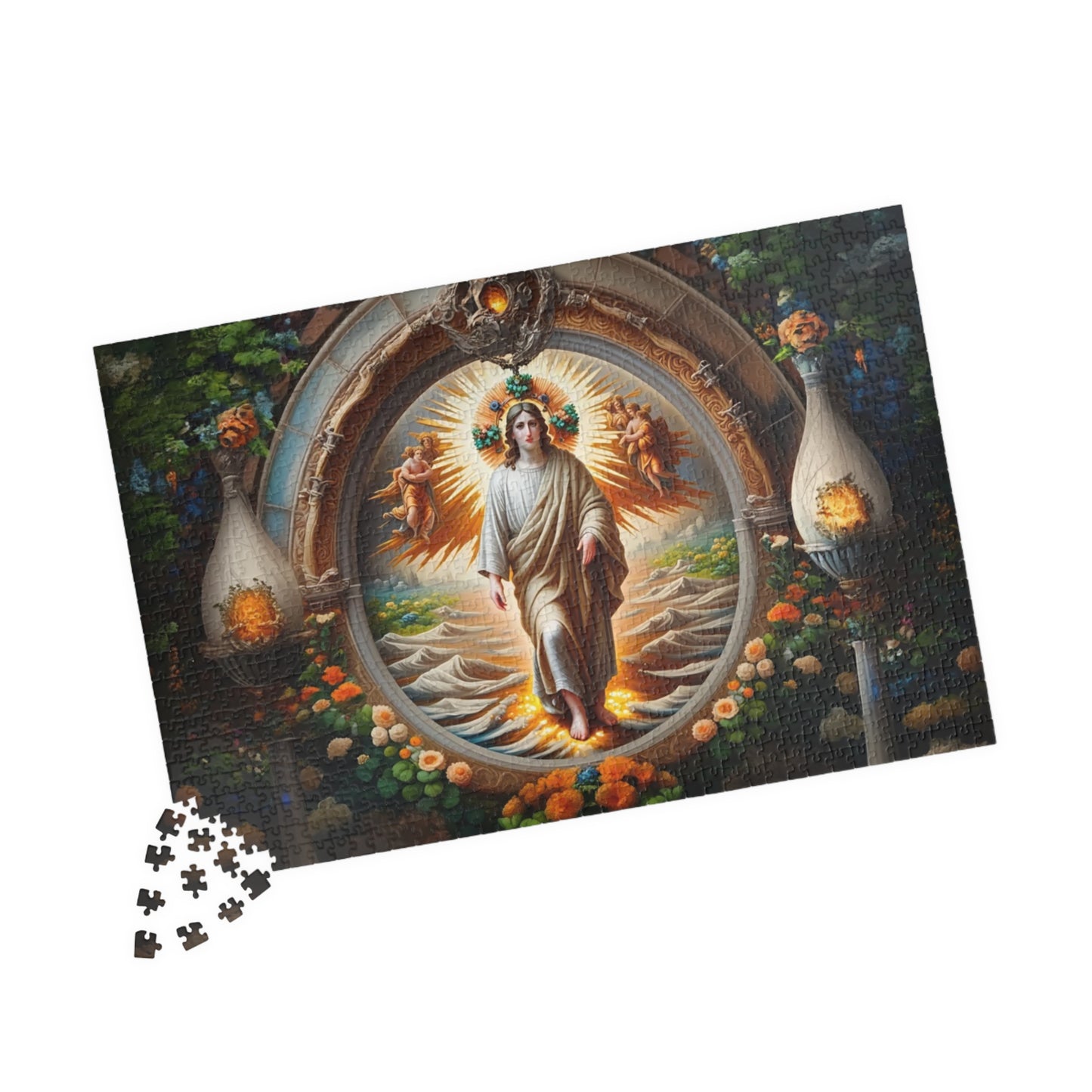 Spiritual Art Puzzle – 110, 252, 520, 1014-Pieces, Puzzle Gift, Meditation Decor, Mindfulness Activity, Unique Home Decor
